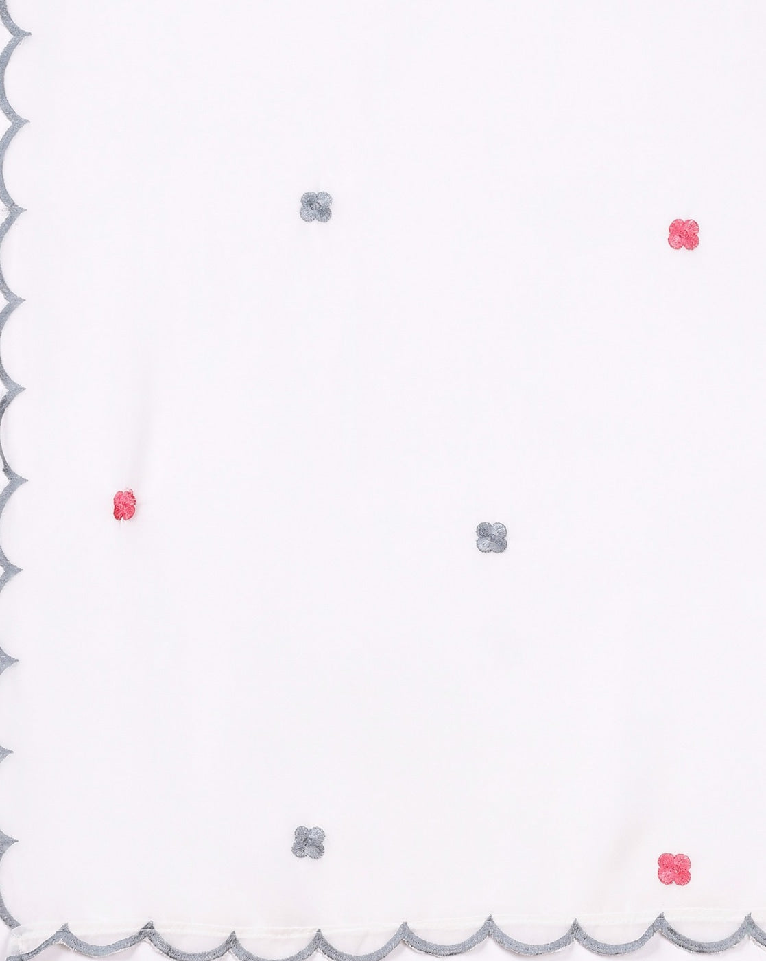 Wedding Wear White Color Georgette Embroidery Straight Kurta With Palazzo And Dupatta Set