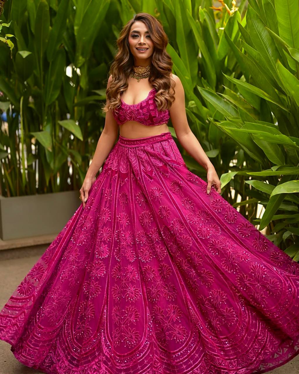 Wedding Wear Pink Color Heavy Embroidered Designer Lehenga Choli