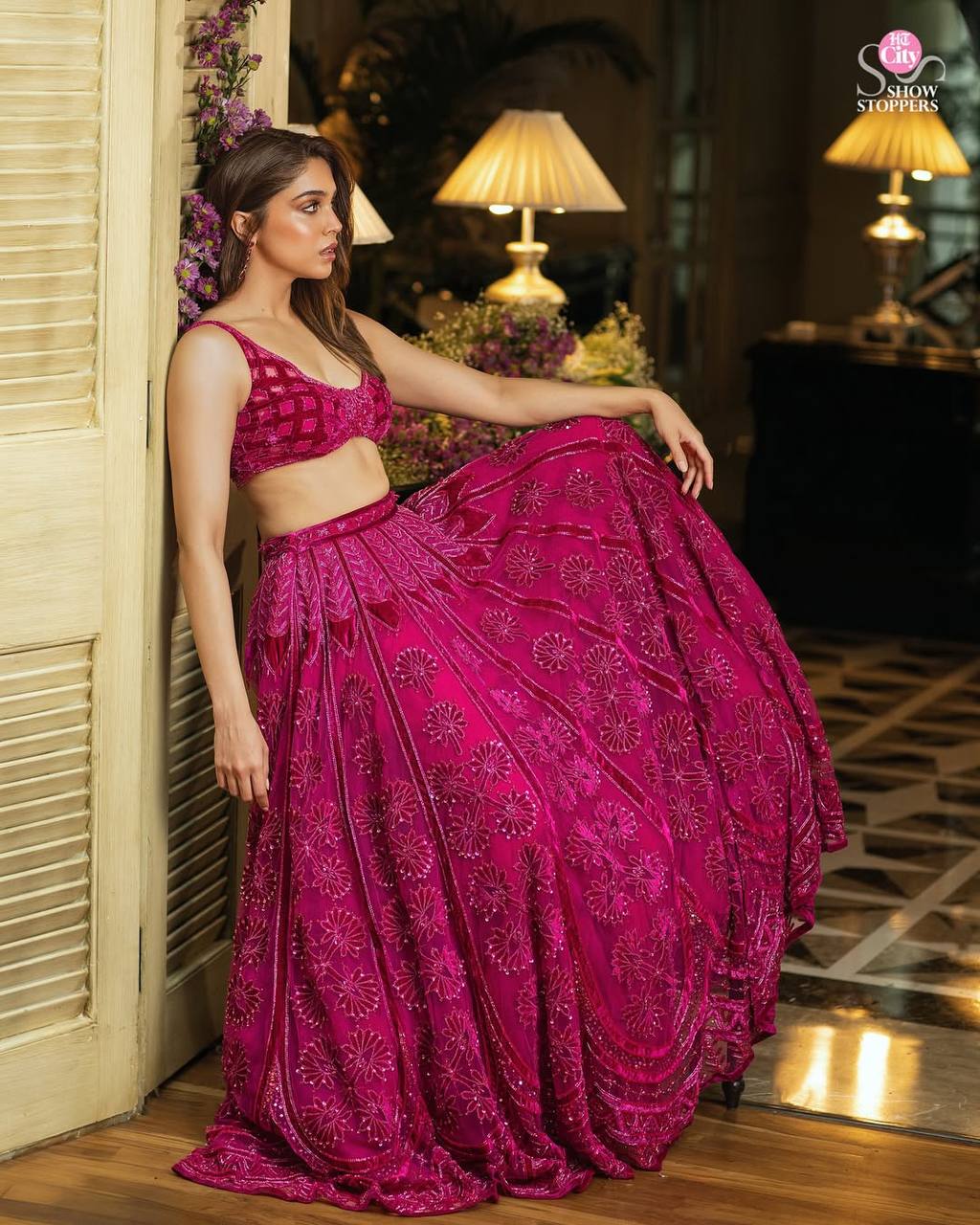 Wedding Wear Pink Color Heavy Embroidered Designer Lehenga Choli