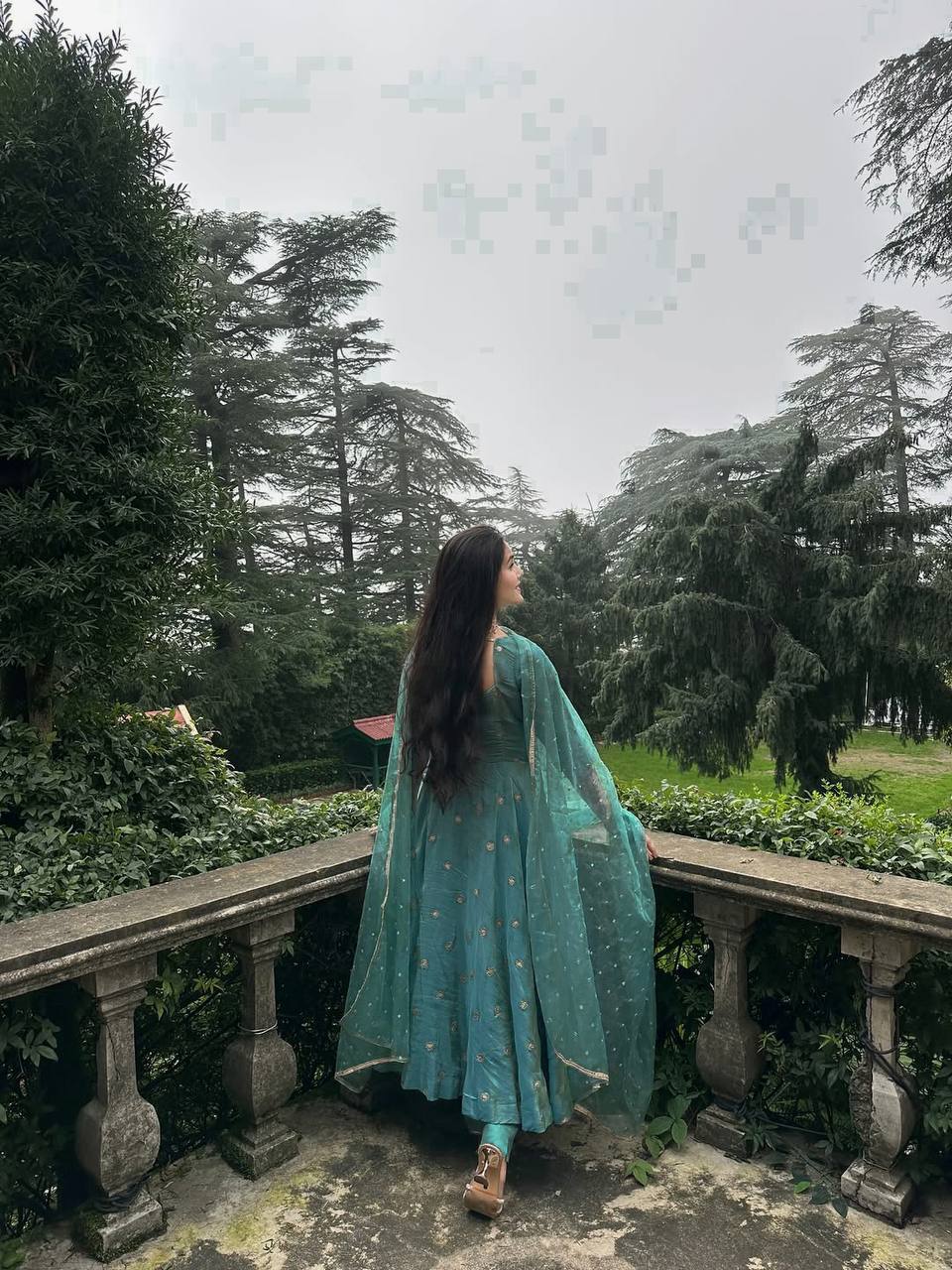 Gorgeous Green Color Embrodered Designer Anarkali Suit