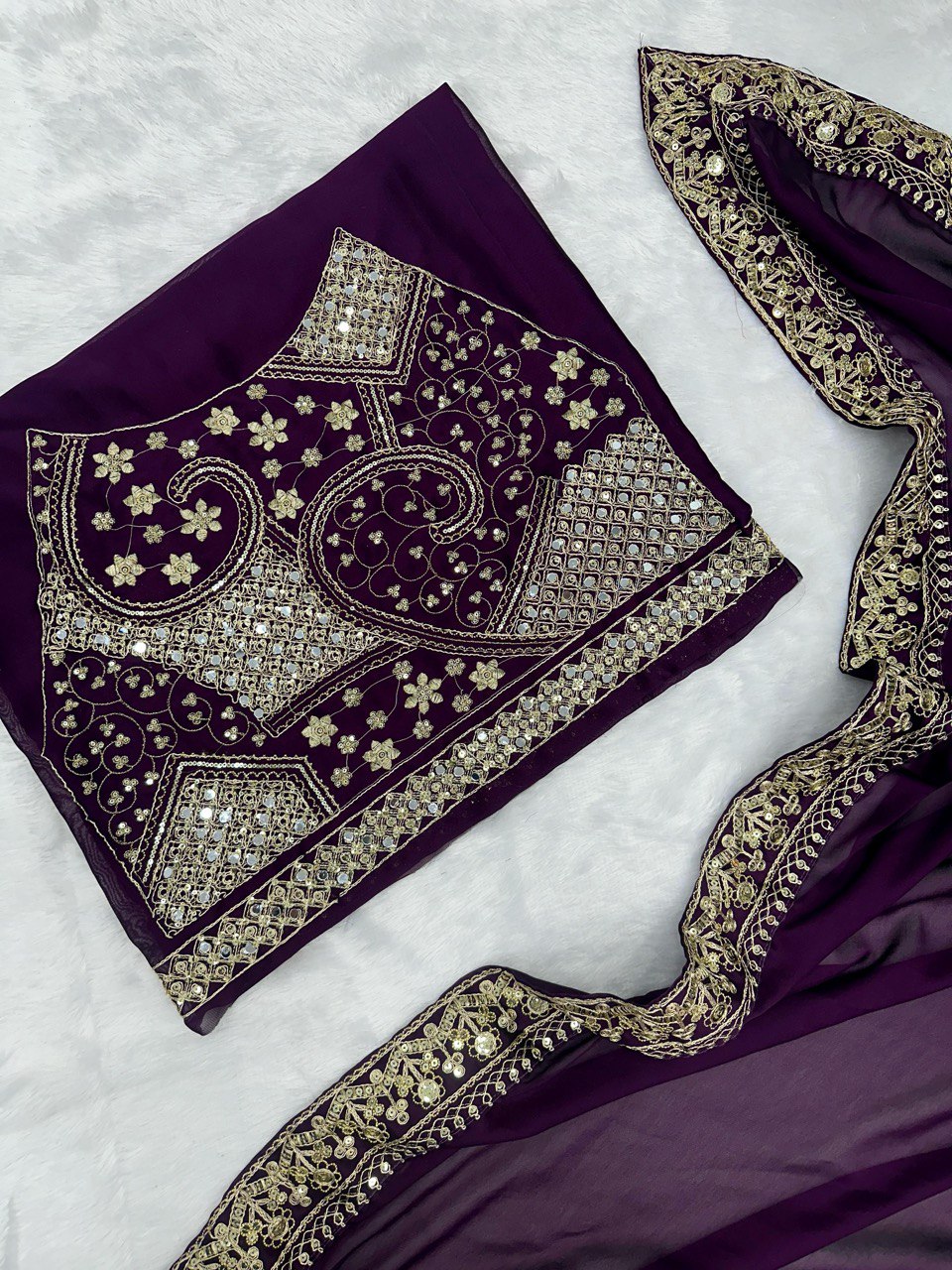 Party Wear Rangoli Silk With Coding Sequence Saree With Designer Blouse