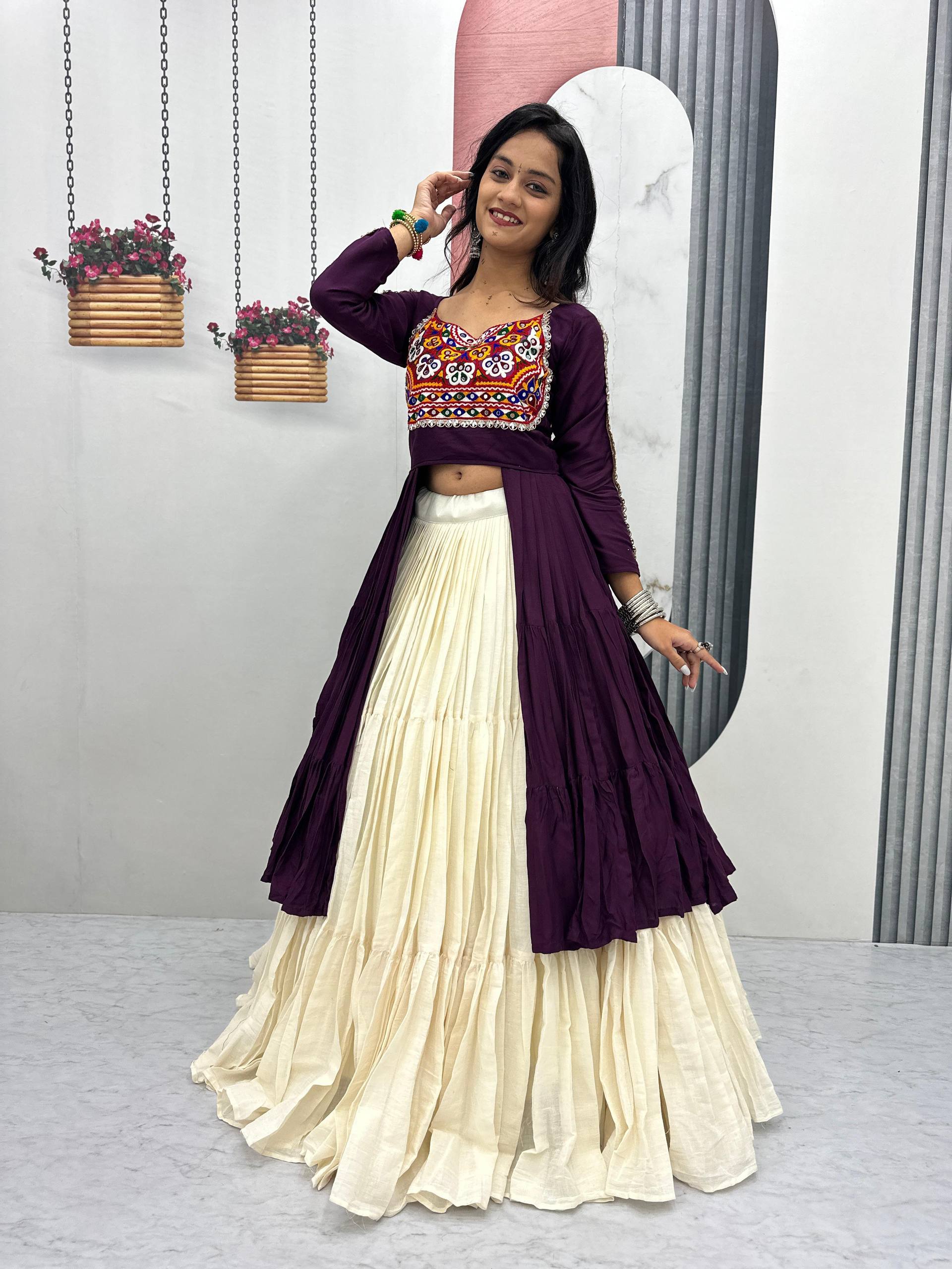 Navratri Special Pure Cotton Designer Lehenga Choli