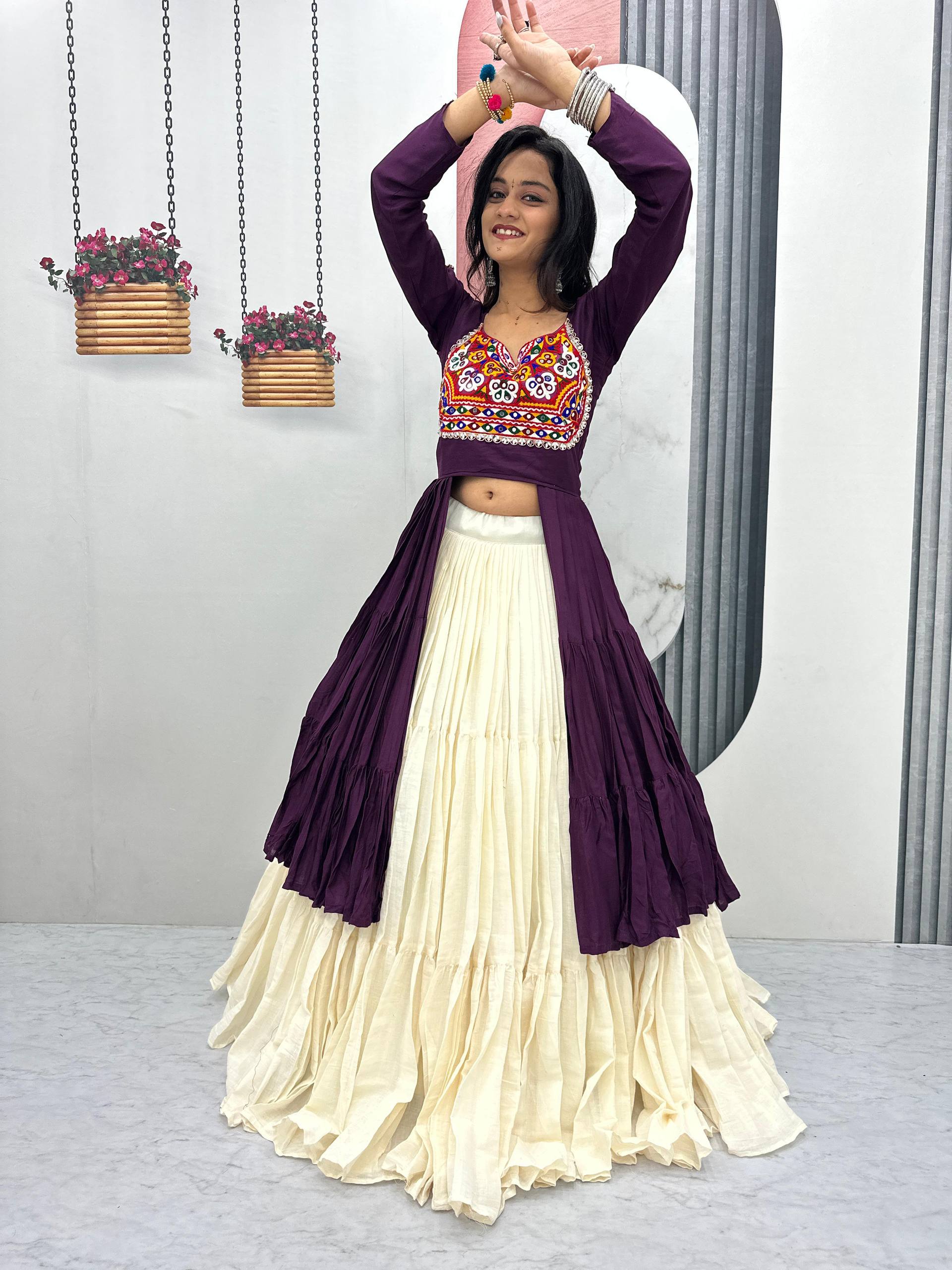 Navratri Special Pure Cotton Designer Lehenga Choli