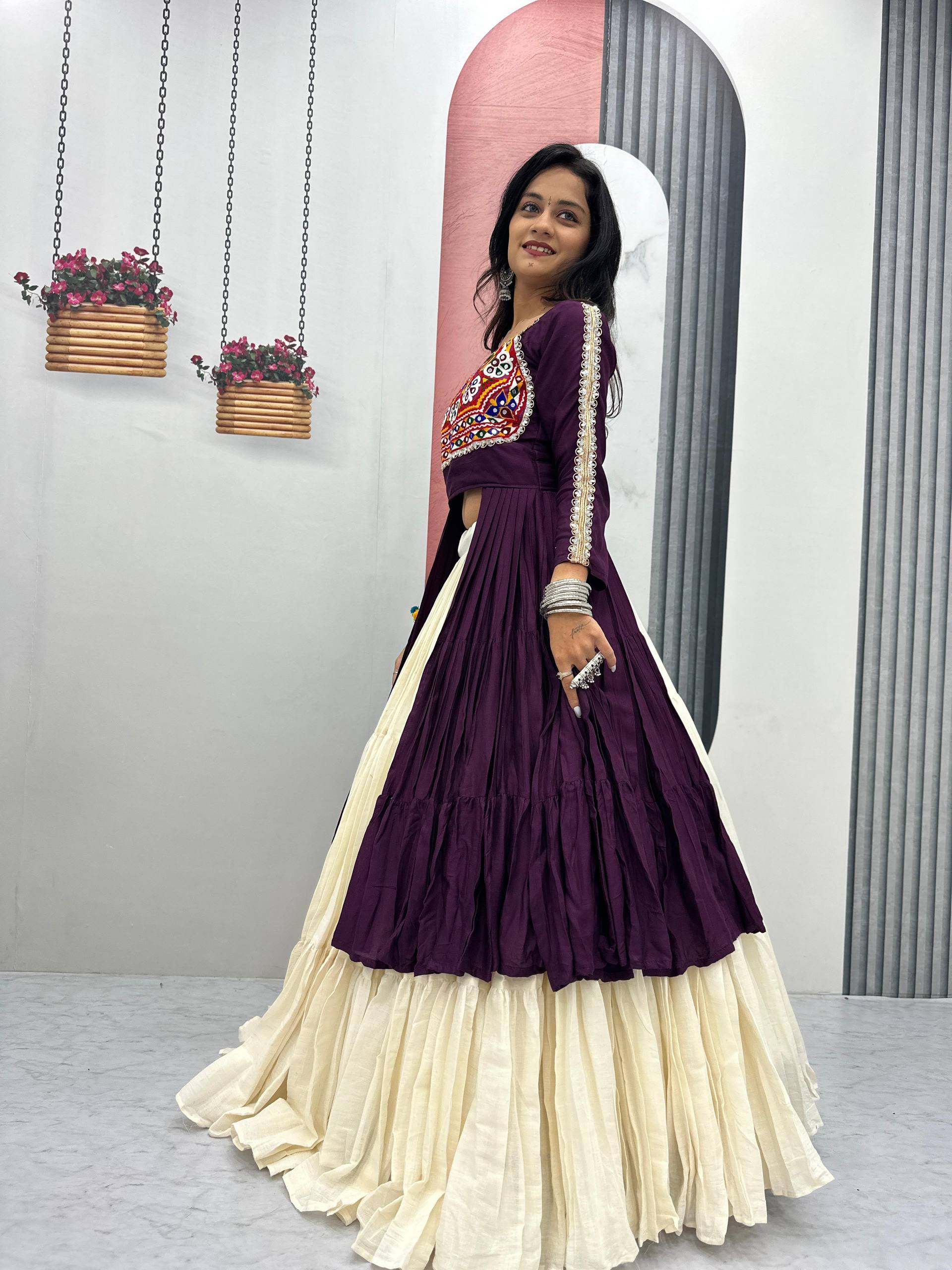 Navratri Special Pure Cotton Designer Lehenga Choli