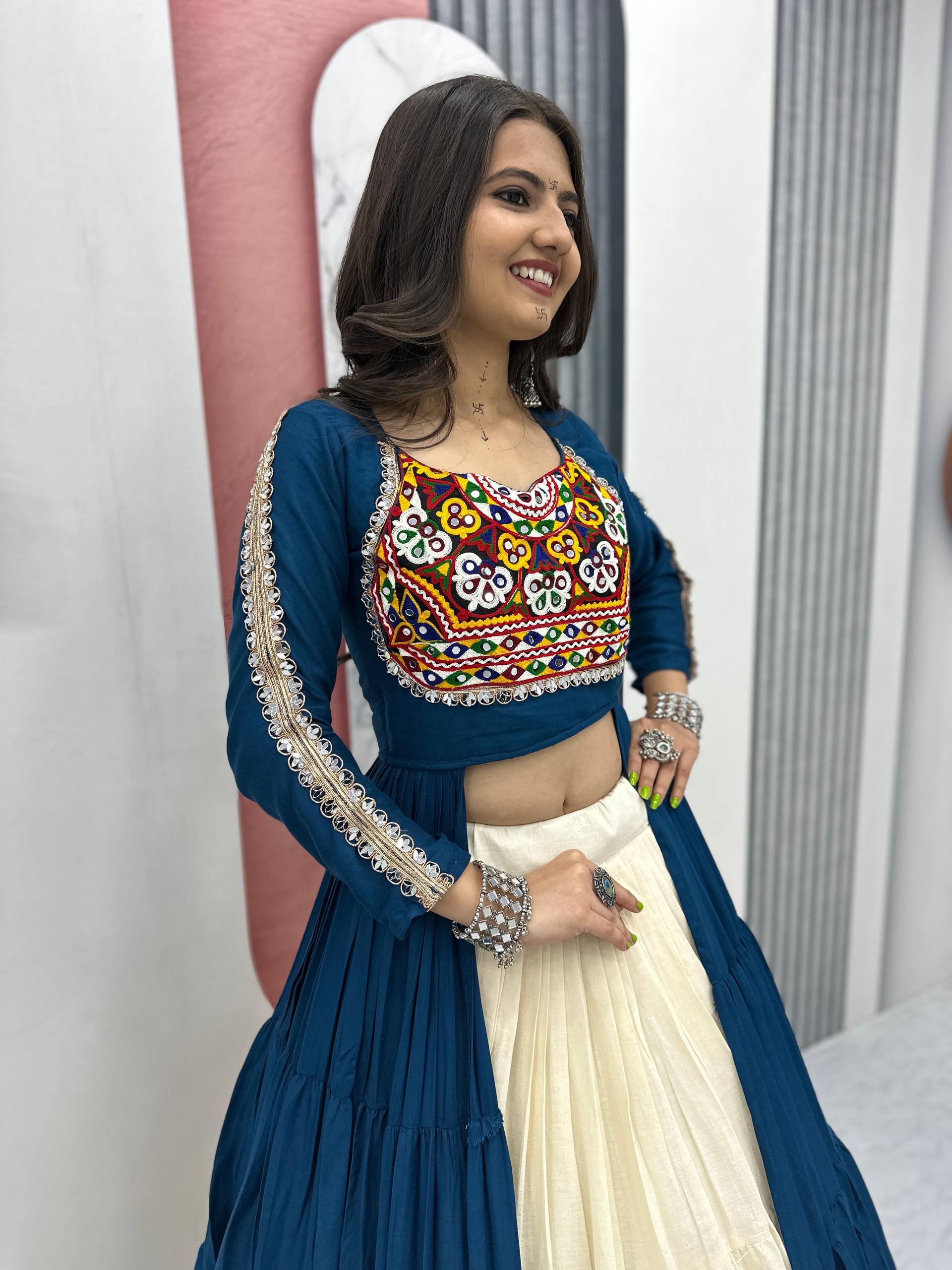 Navratri Special Pure Cotton Designer Lehenga Choli