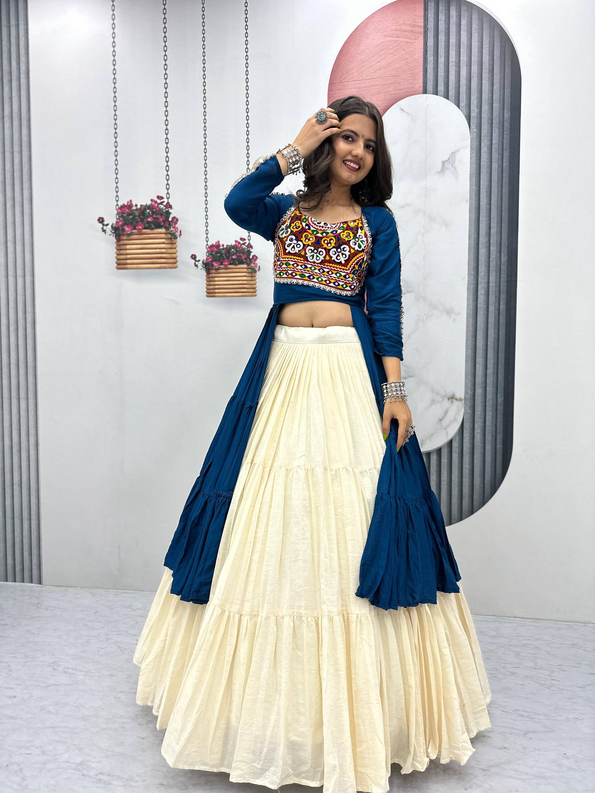 Navratri Special Pure Cotton Designer Lehenga Choli
