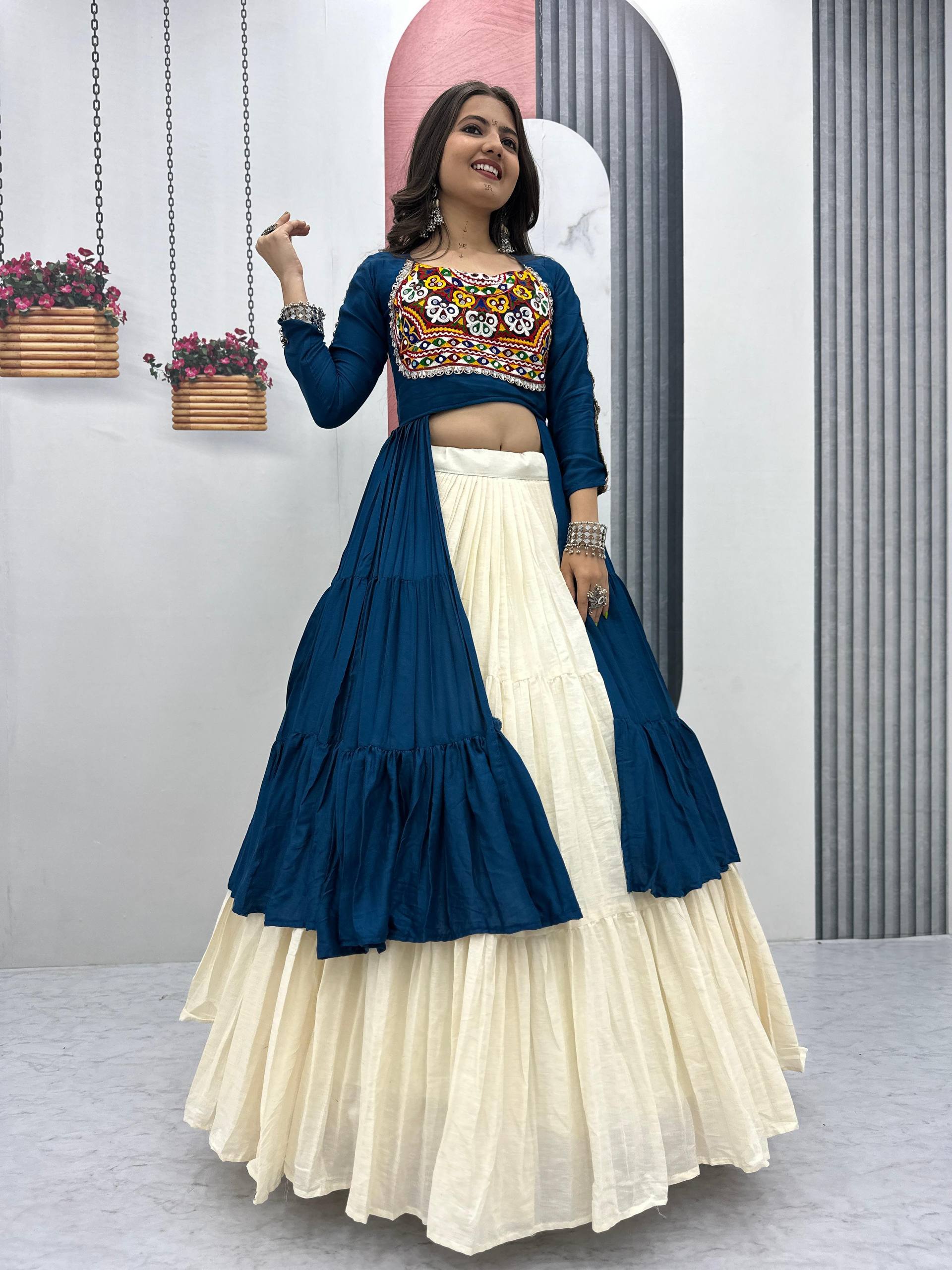 Navratri Special Pure Cotton Designer Lehenga Choli