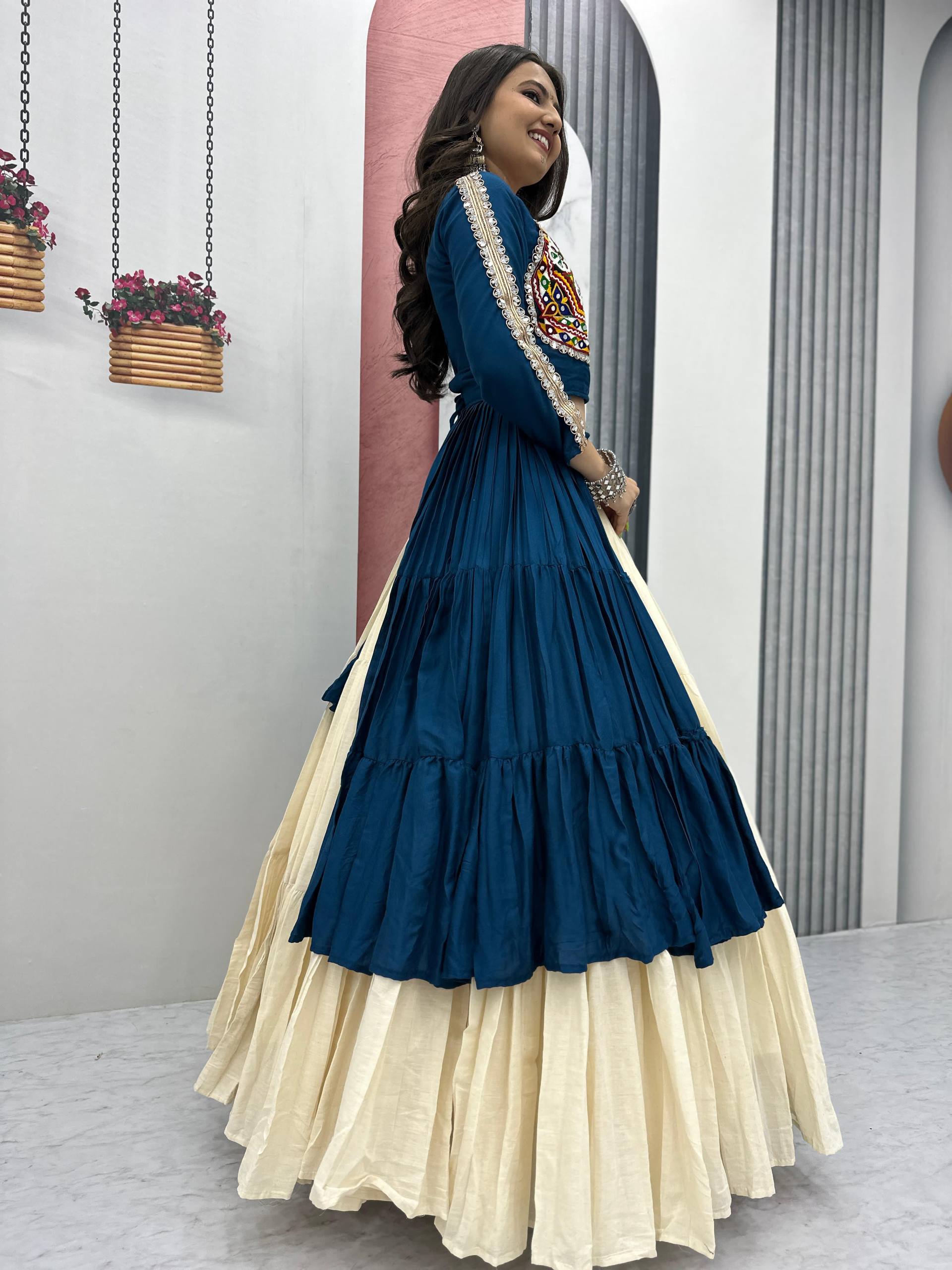 Navratri Special Pure Cotton Designer Lehenga Choli