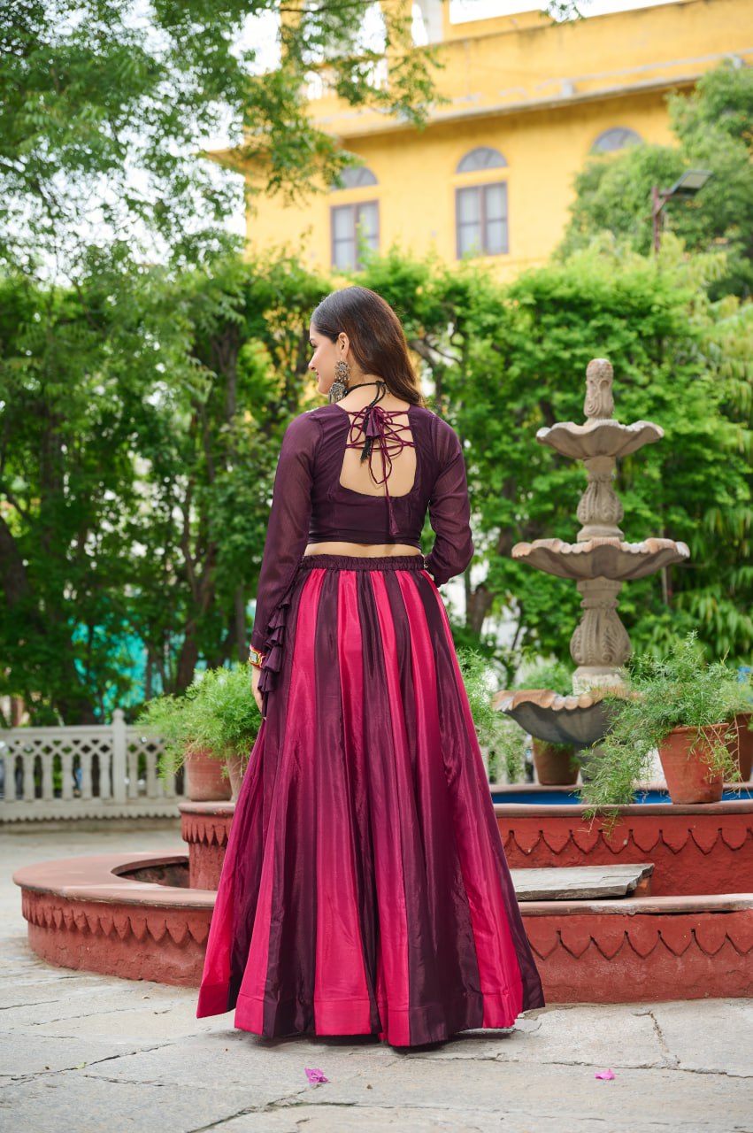 Designer Kutchi Gamthi Work Navratri Wear Lehenga Choli