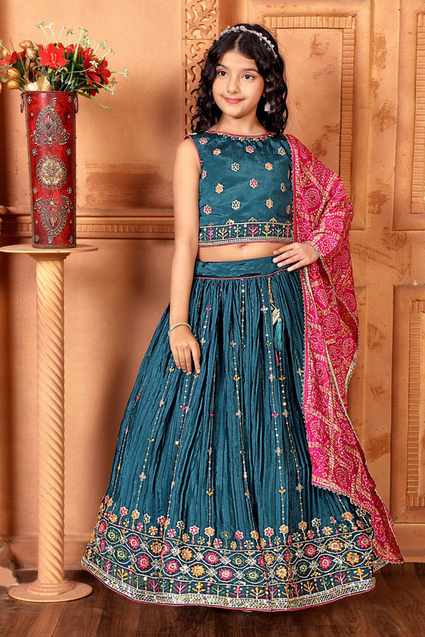 Beautiful Blue Color Embroidered Designer Lehenga Choli