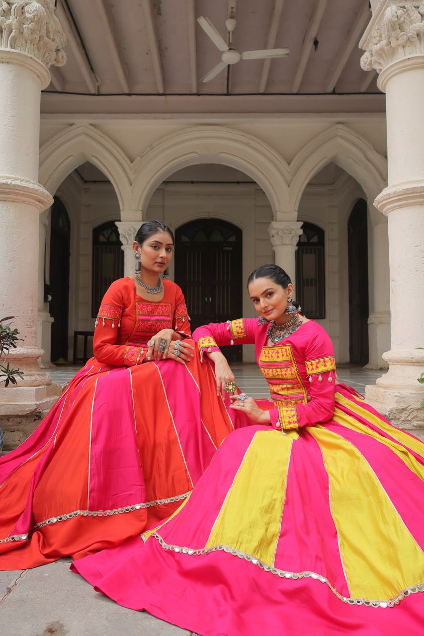 Multi Color Designer Navratri Wear Lehenga Choli