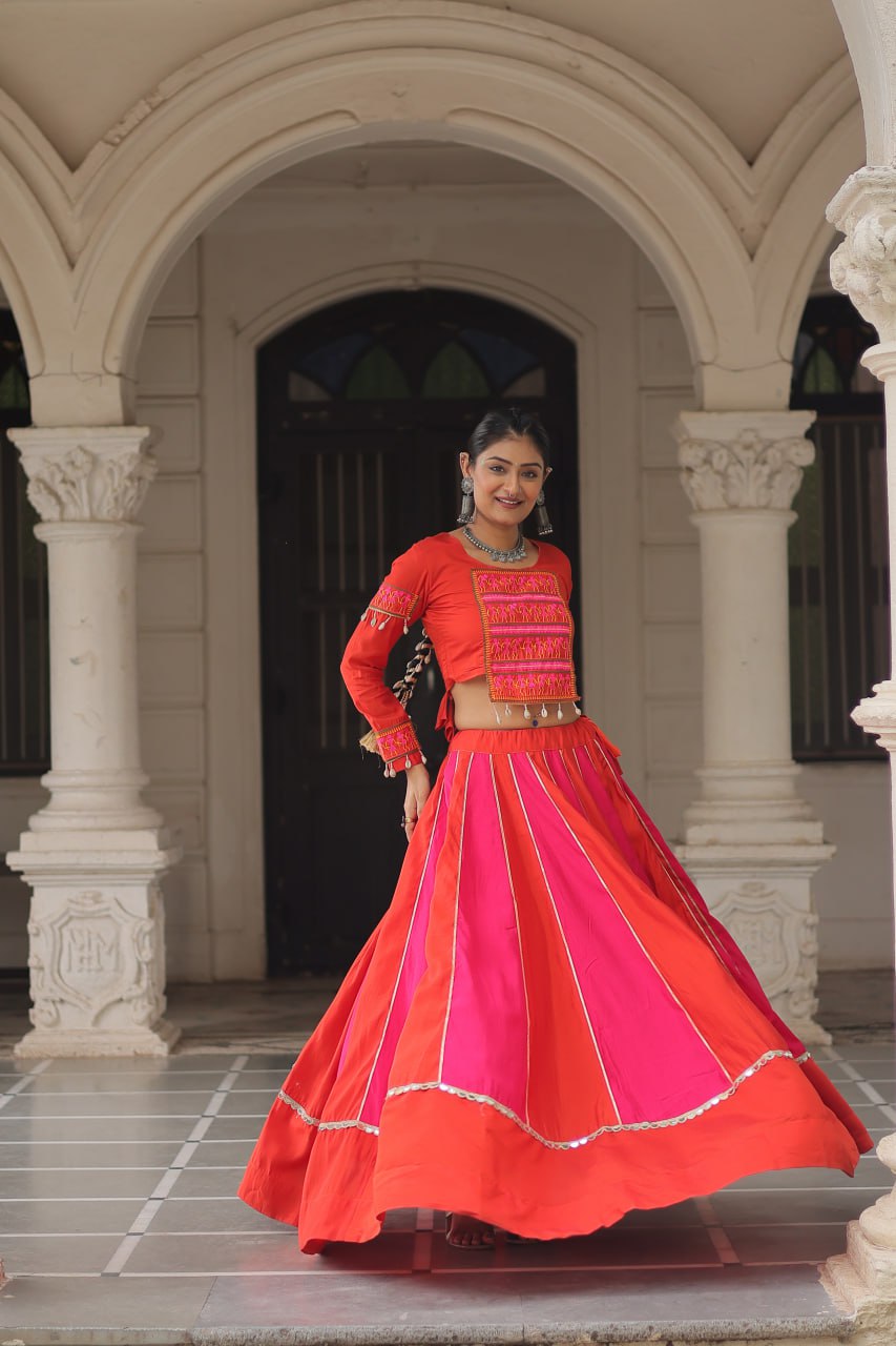 Multi Color Designer Navratri Wear Lehenga Choli