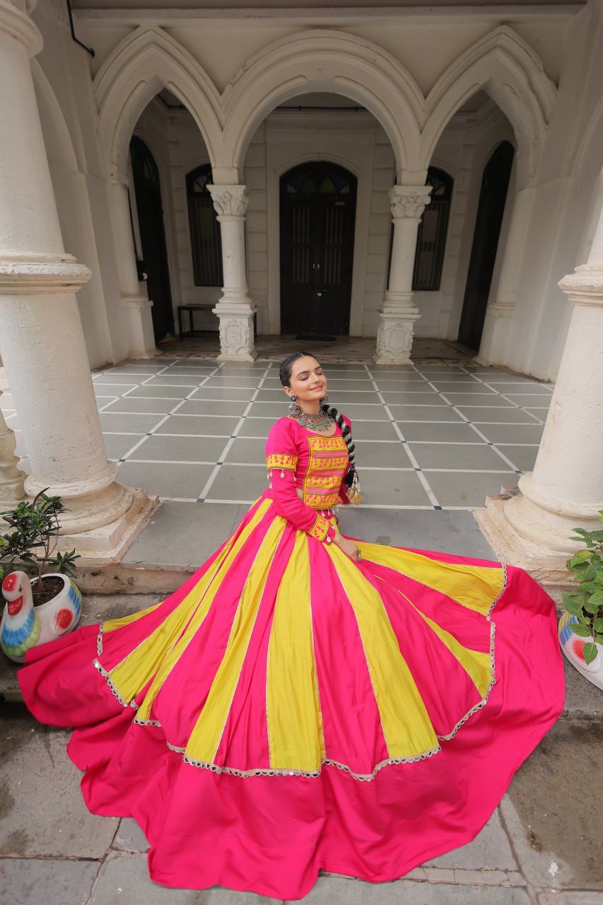 Multi Color Designer Navratri Wear Lehenga Choli