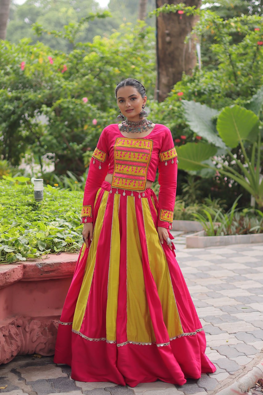 Multi Color Designer Navratri Wear Lehenga Choli