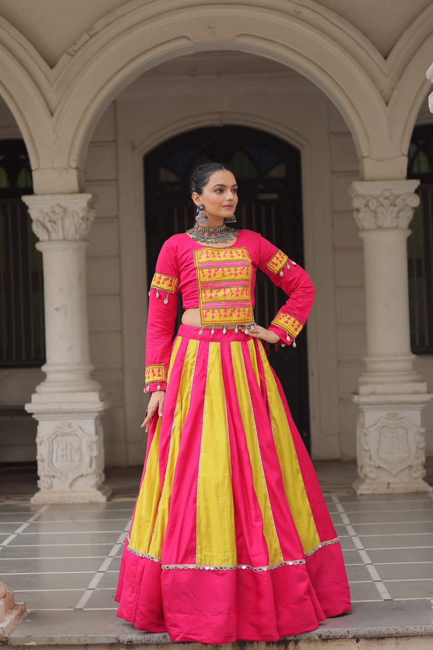 Multi Color Designer Navratri Wear Lehenga Choli