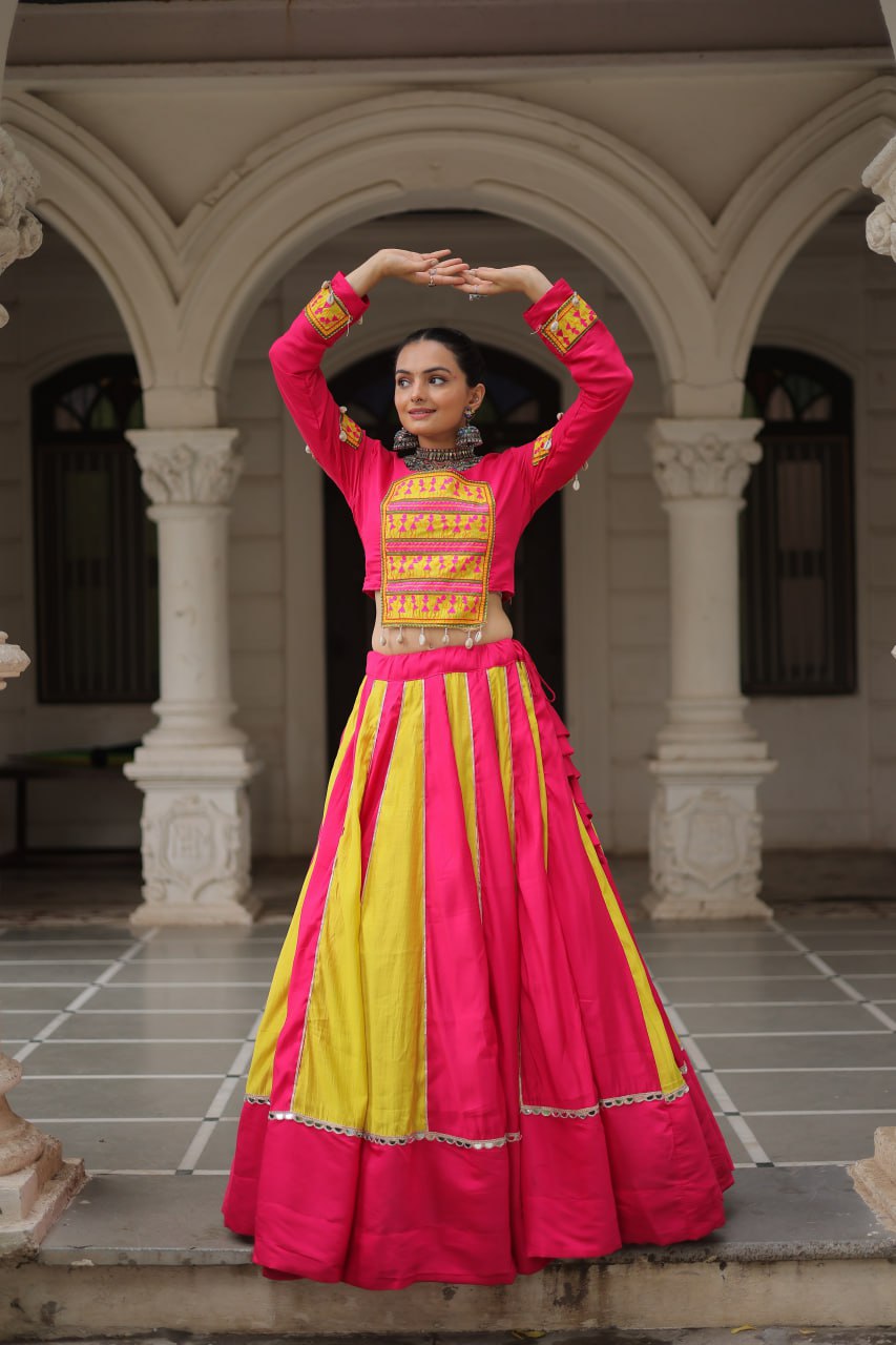 Multi Color Designer Navratri Wear Lehenga Choli