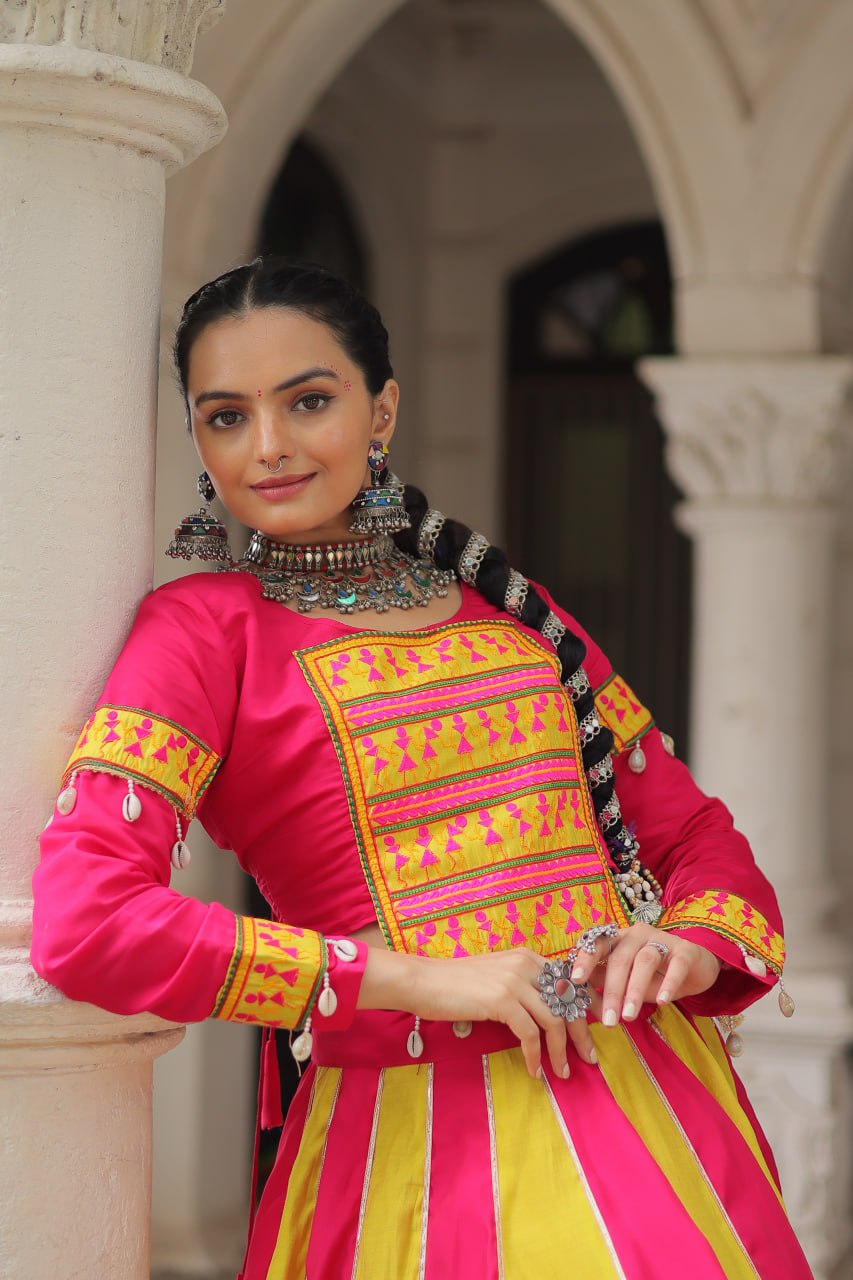 Multi Color Designer Navratri Wear Lehenga Choli