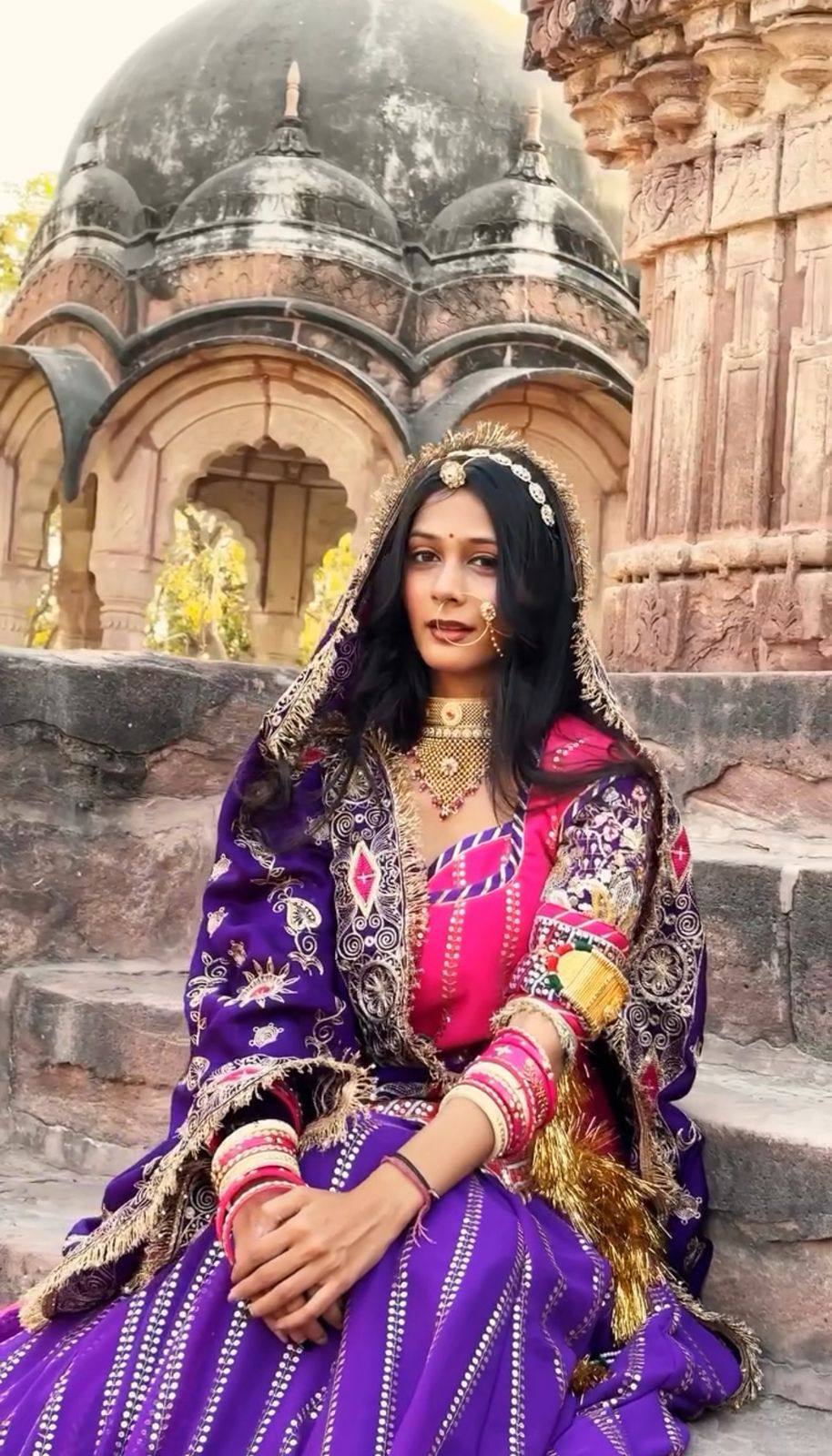 Designer Multicolor Georgette Rajashthani Style Lehenga Choli