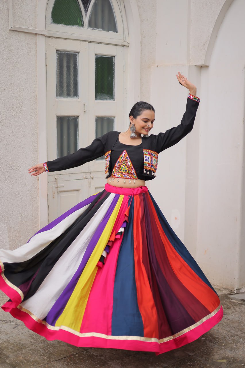 Multicolor Designer Navratri Wear Lehenga Choli