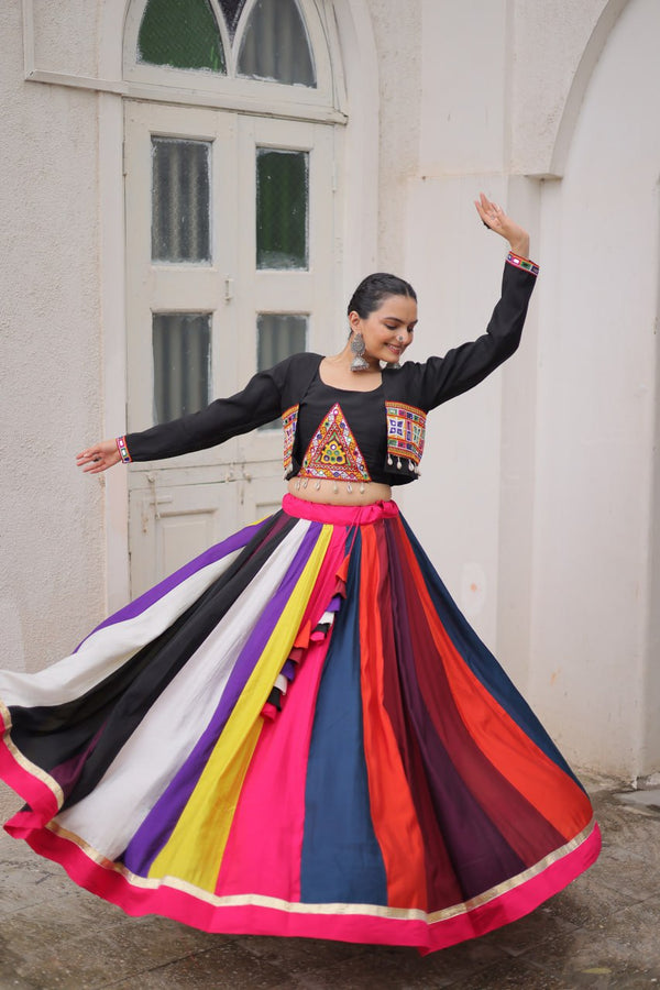 Multicolor Designer Navratri Wear Lehenga Choli