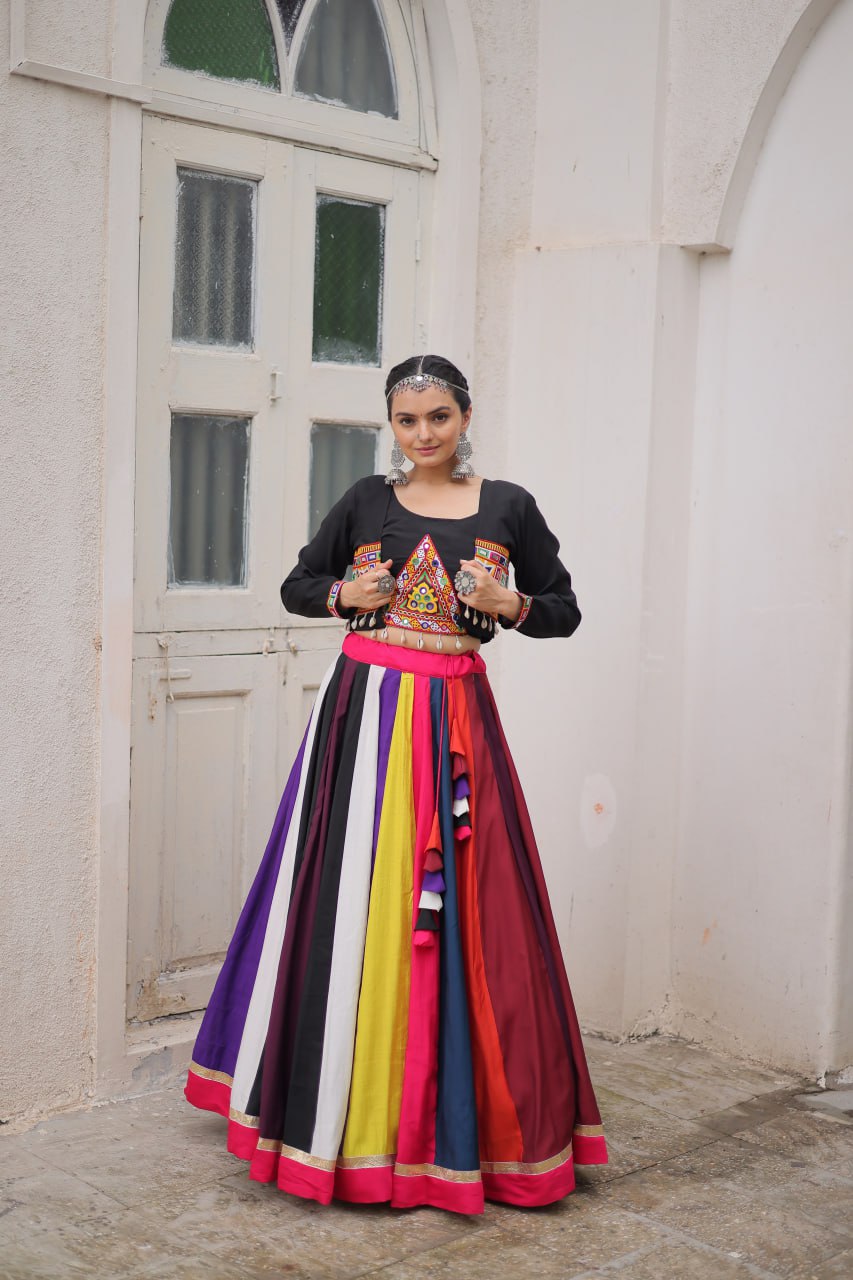 Multicolor Designer Navratri Wear Lehenga Choli