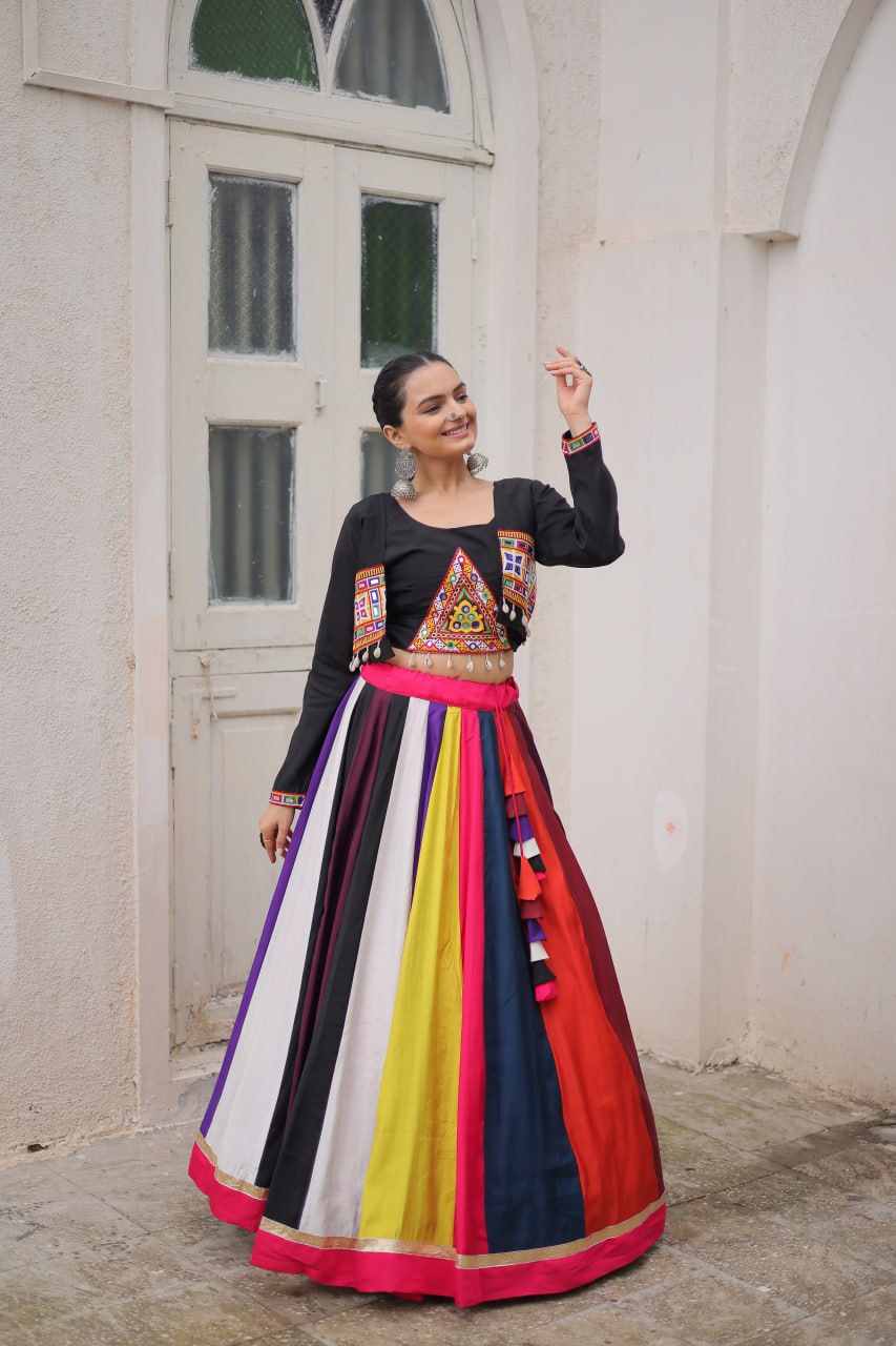 Multicolor Designer Navratri Wear Lehenga Choli