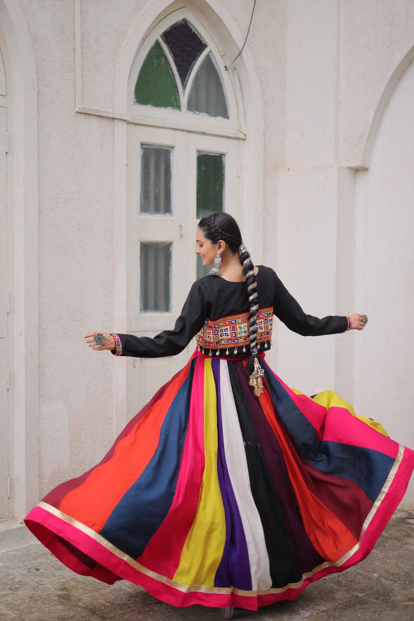 Multicolor Designer Navratri Wear Lehenga Choli