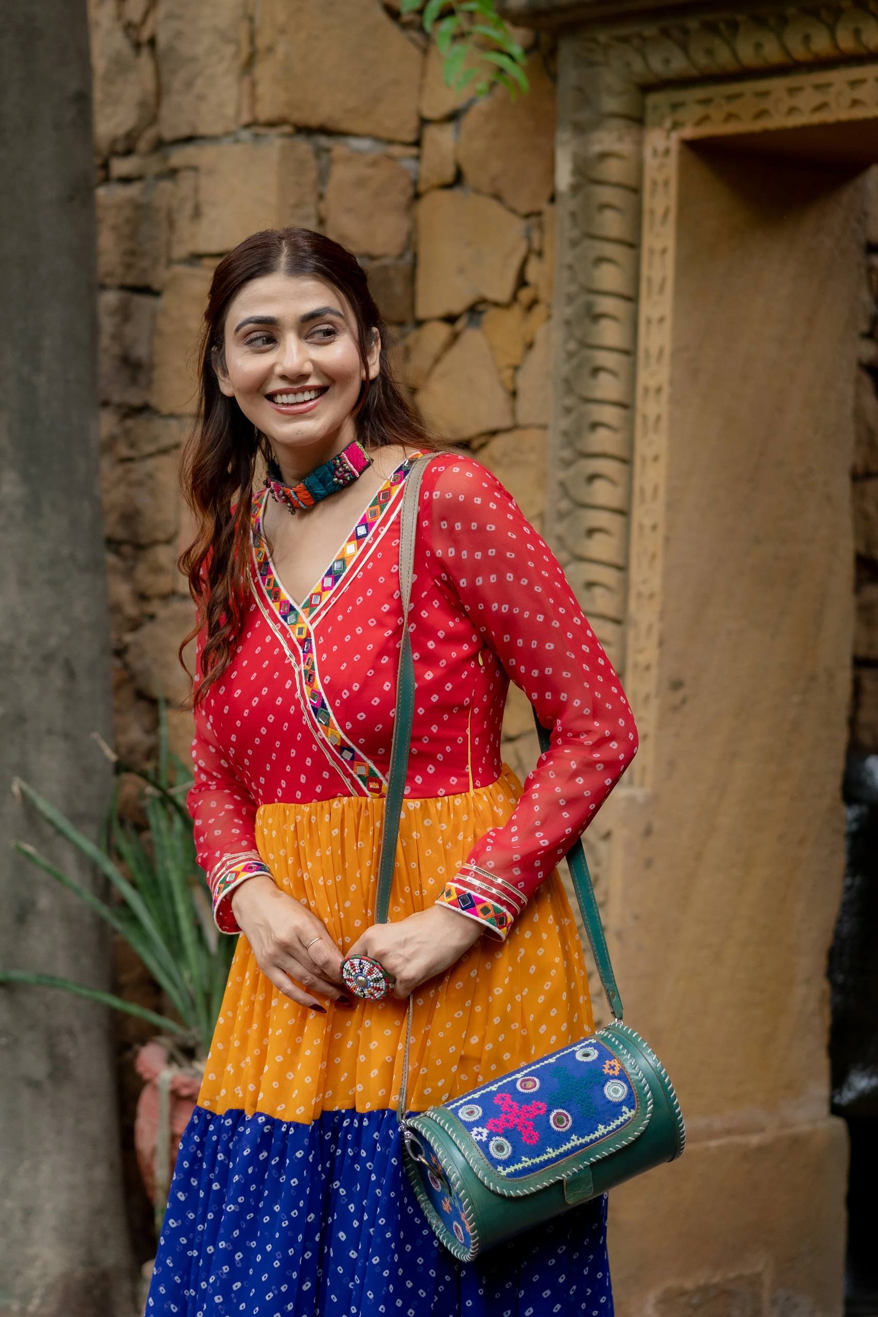 Designer Multicolor Navratri Special Gown