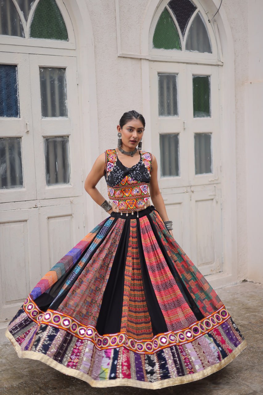 Navratri Special Multicolor Designer Lehenga Choli