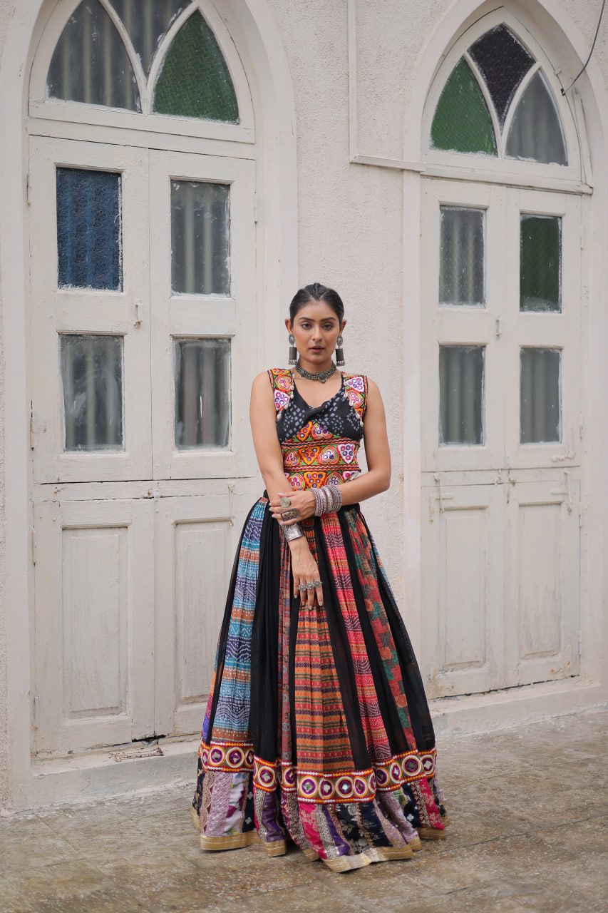 Navratri Special Multicolor Designer Lehenga Choli