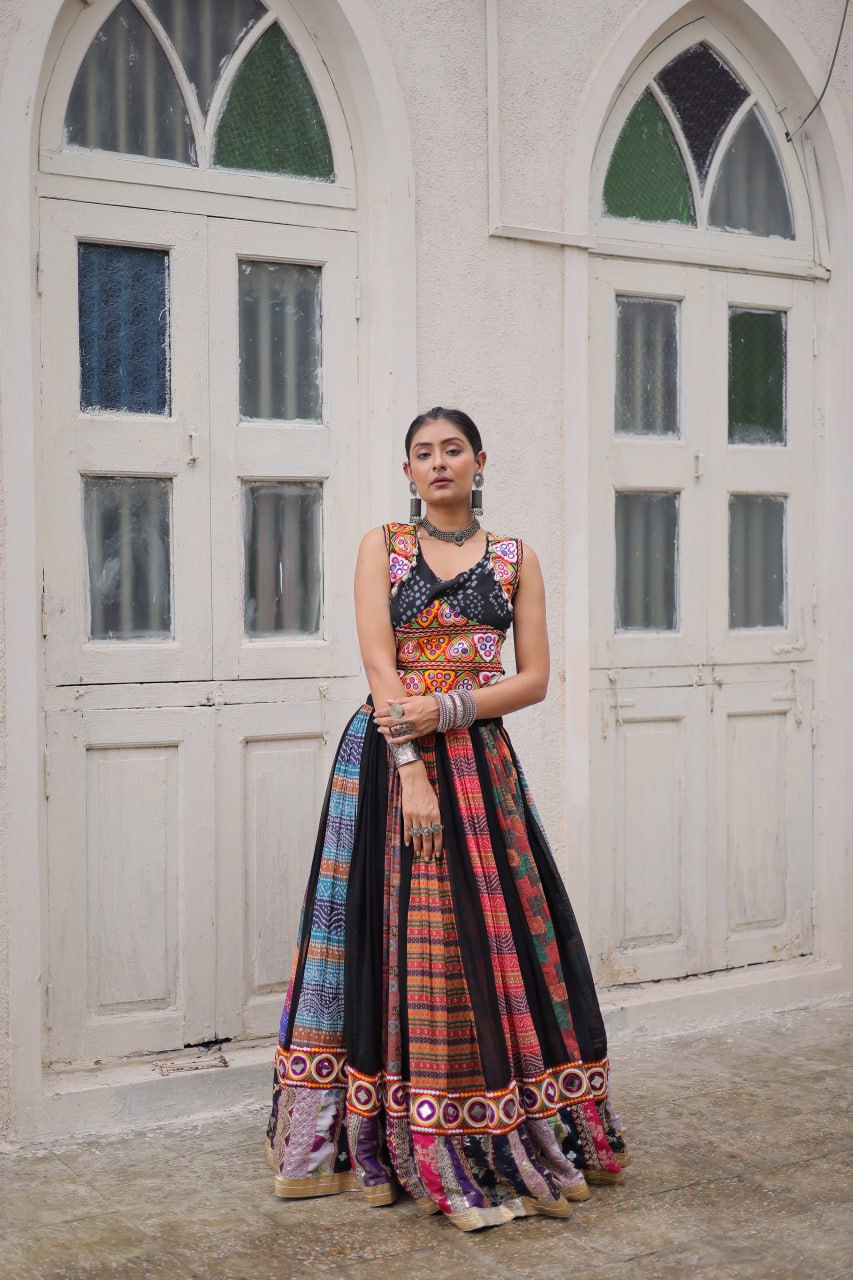Navratri Special Multicolor Designer Lehenga Choli