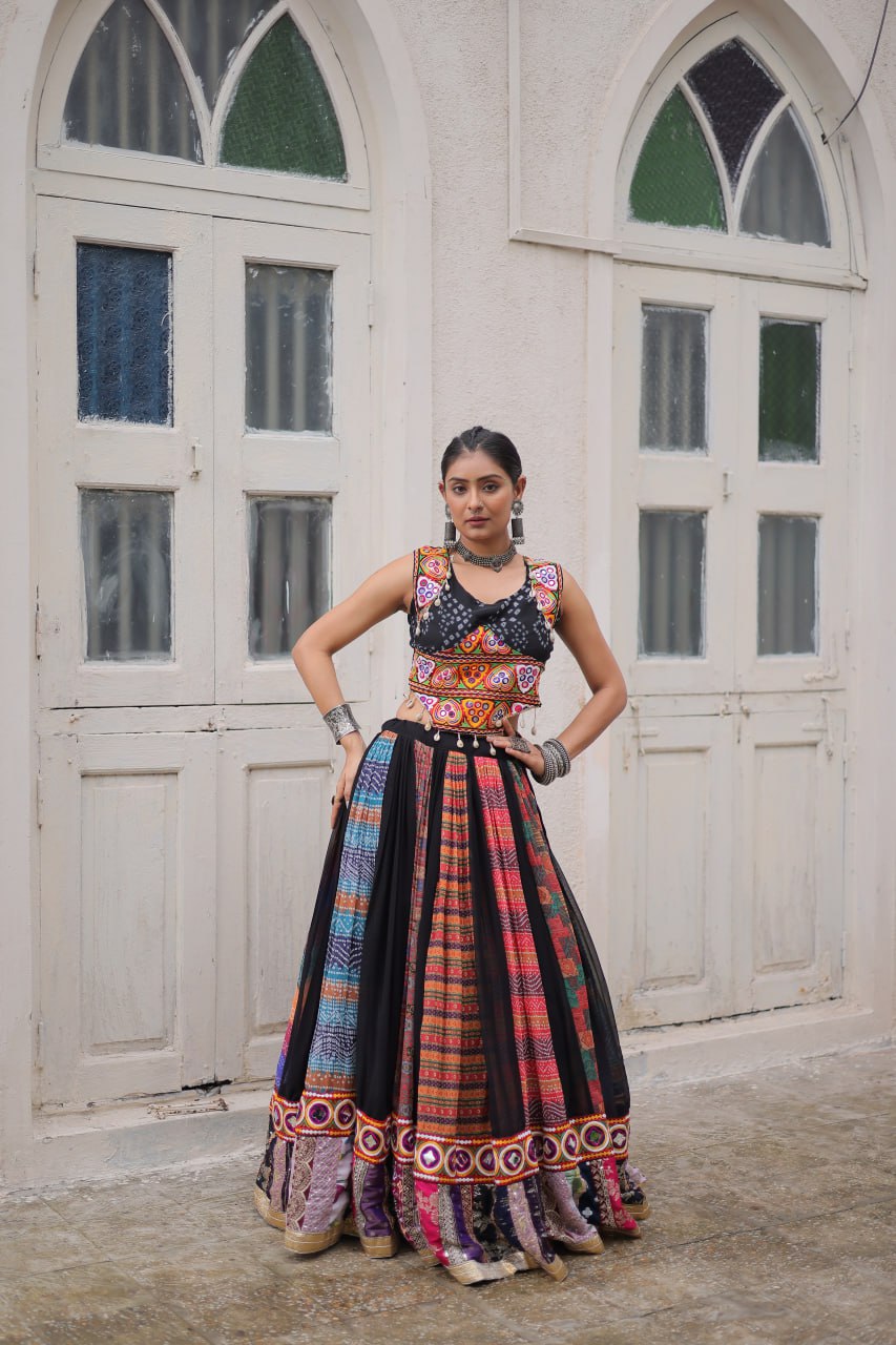 Navratri Special Multicolor Designer Lehenga Choli