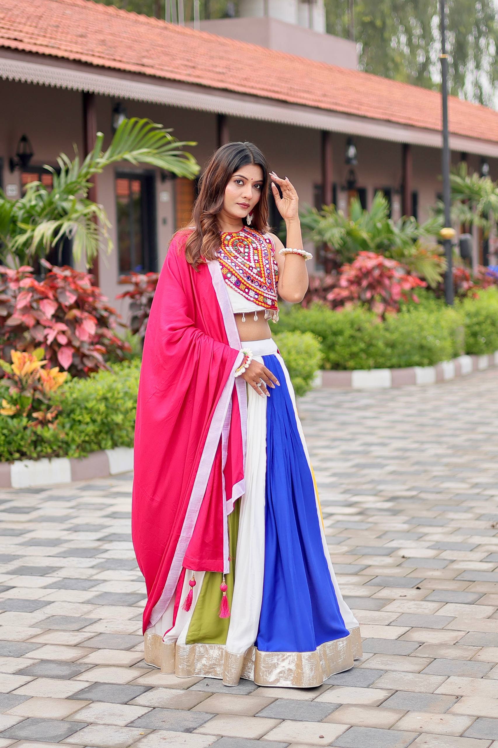 Traditional Wear Gamthi Cotton Lehenga Choli Set