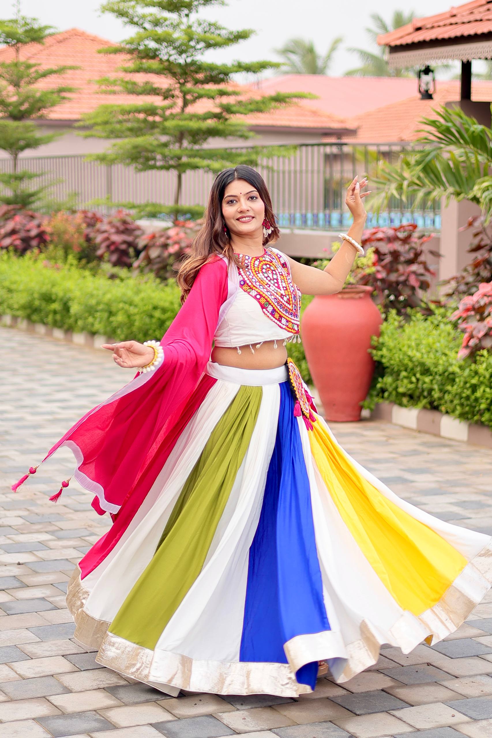 Traditional Wear Gamthi Cotton Lehenga Choli Set