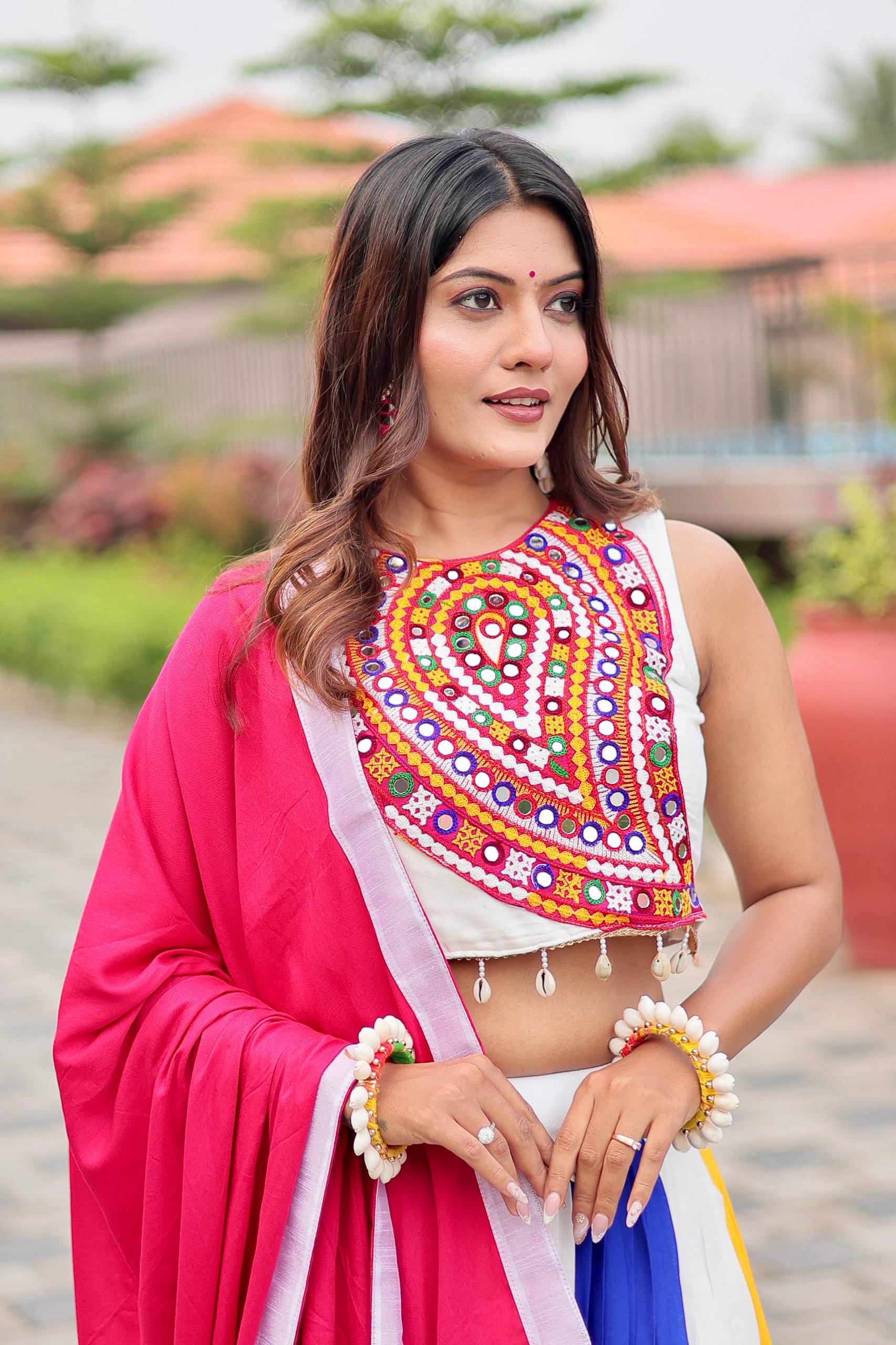 Traditional Wear Gamthi Cotton Lehenga Choli Set