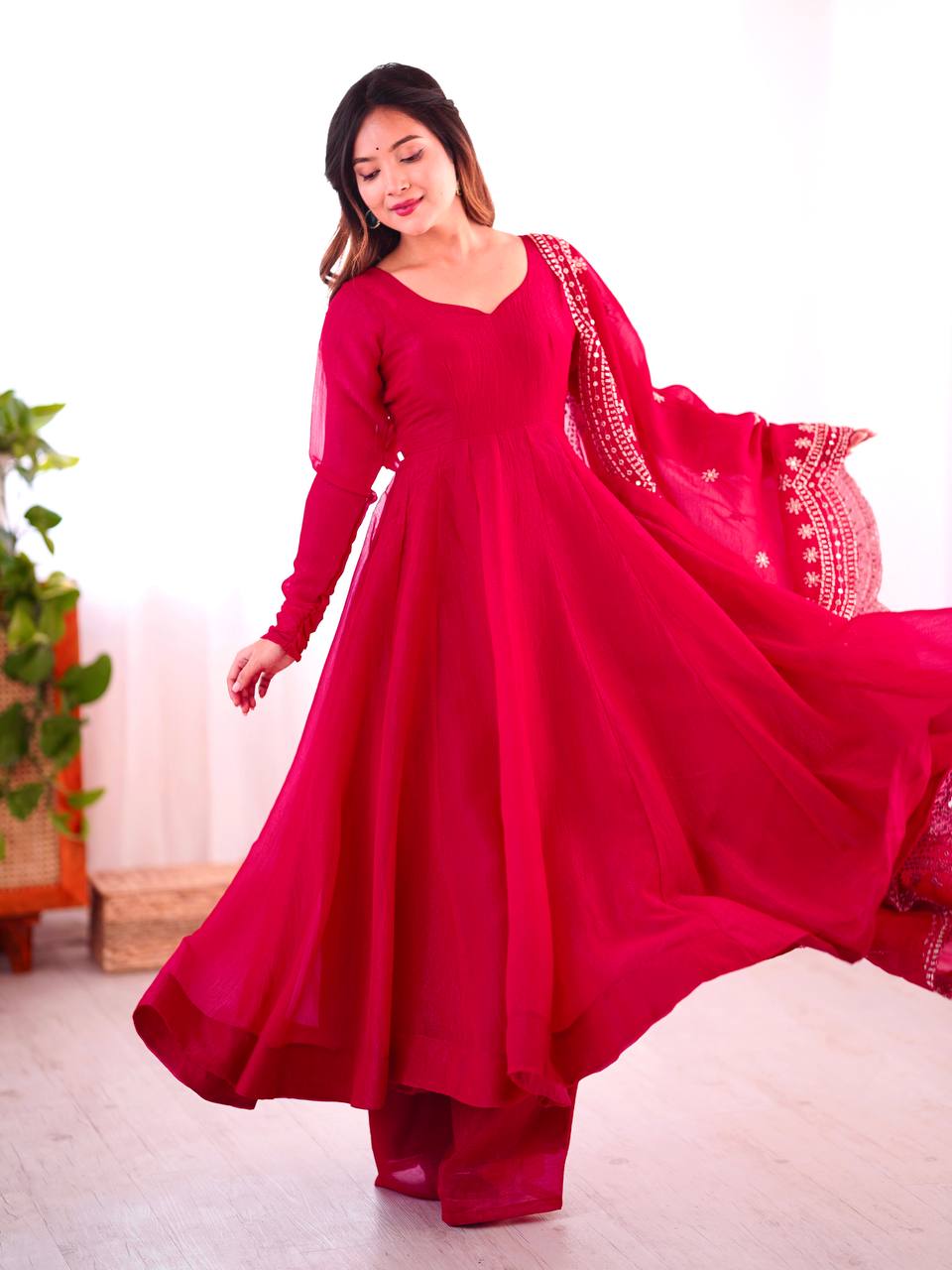Designer Party Wear Look Pink Color Heavy Fandy Silk Gown