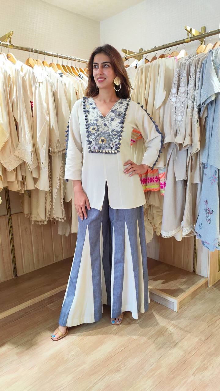 Festival Special Premium Designer With Real Mirror Co-Ord Set