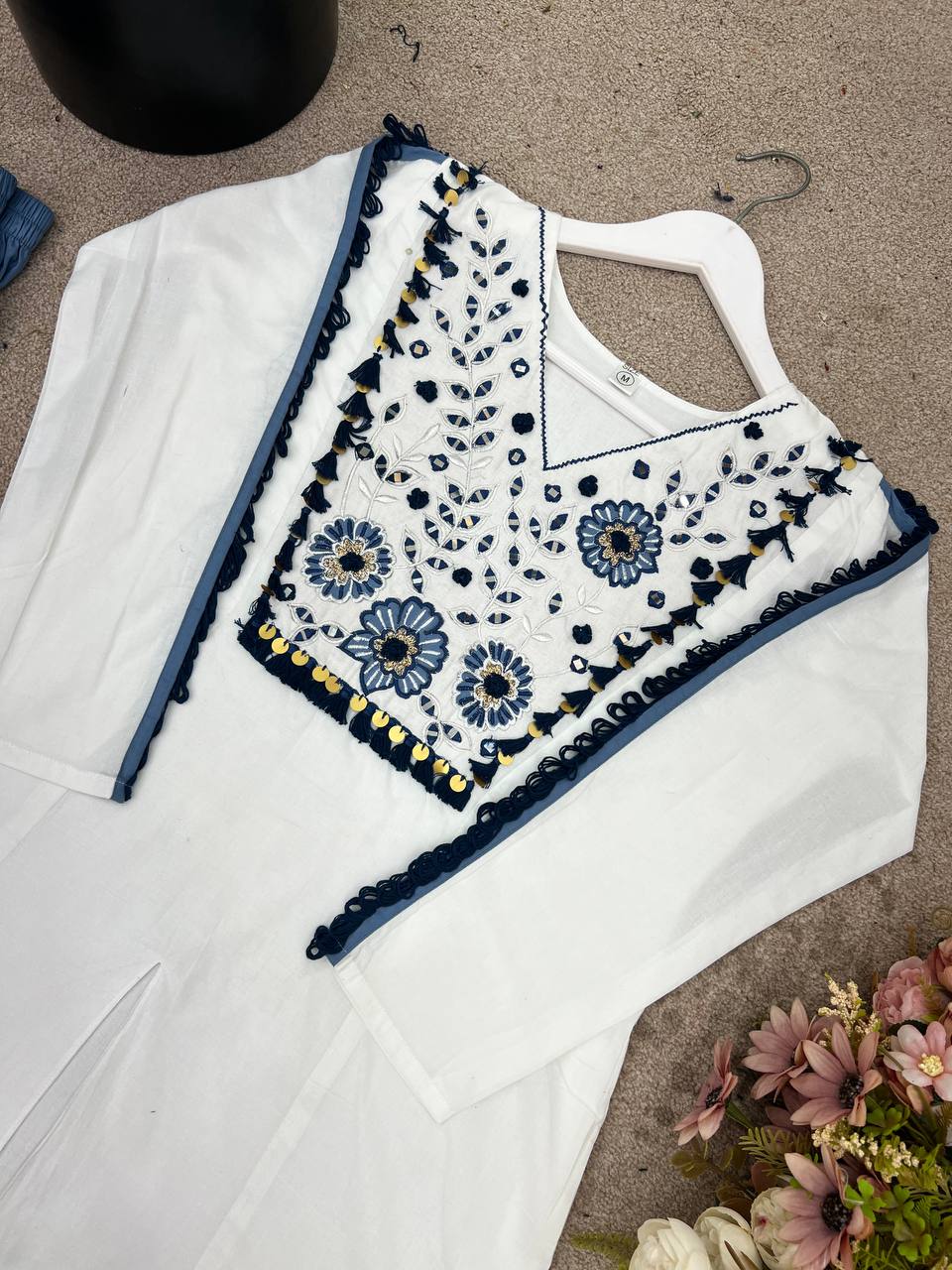 Festival Special Premium Designer With Real Mirror Co-Ord Set