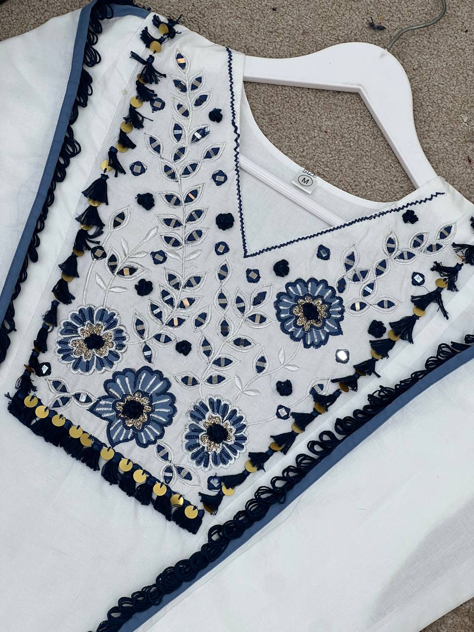 Festival Special Premium Designer With Real Mirror Co-Ord Set