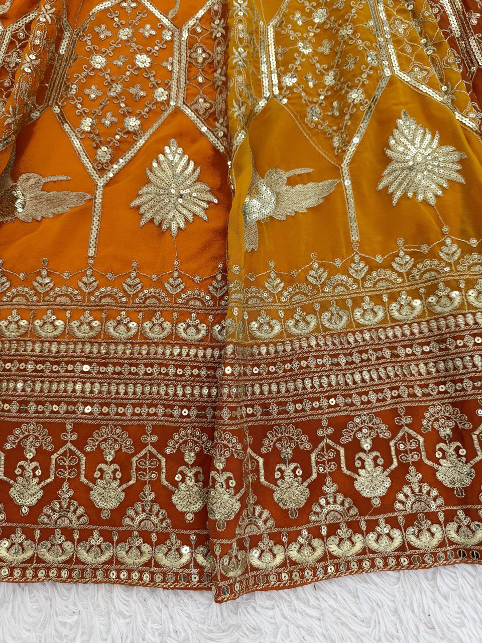 Weddings Wear Musatrd Georgette Designer Lehenga Choli Set