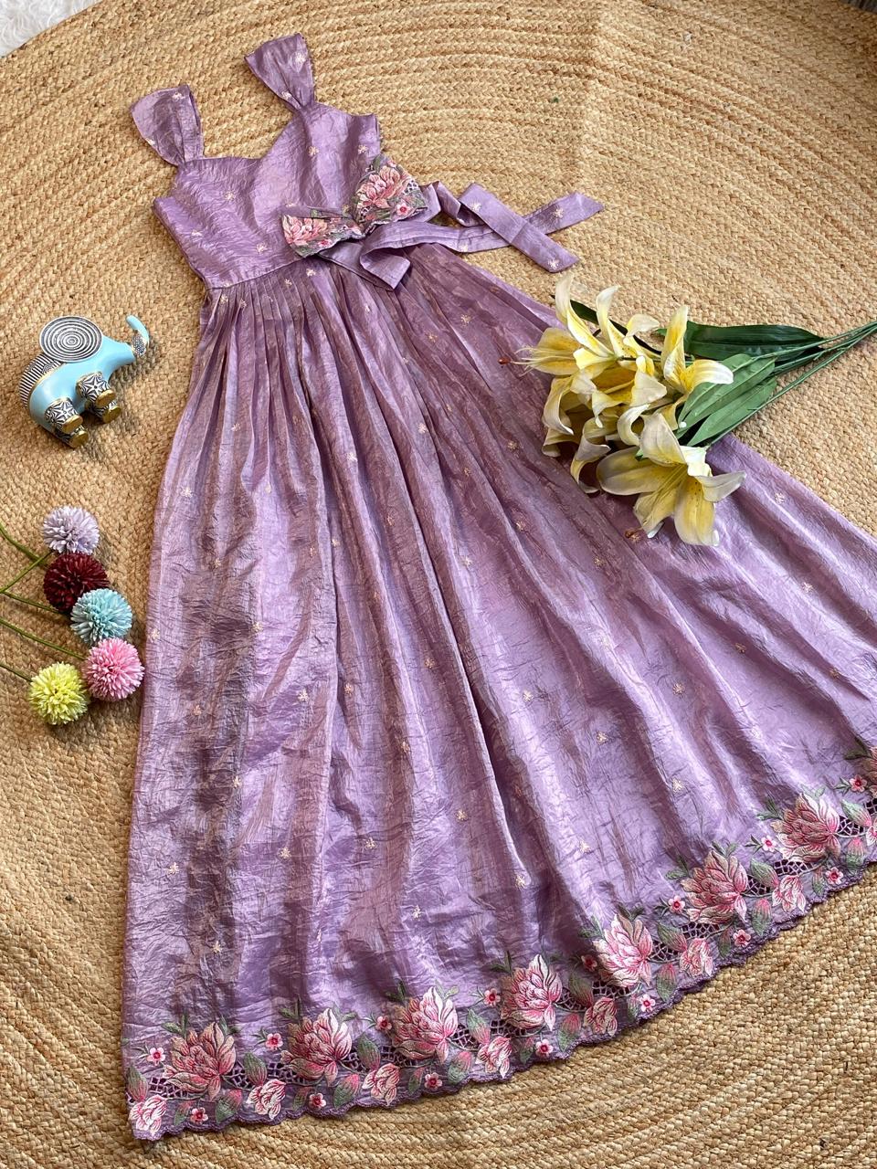Beautiful Wedding Wear Embroidered Designer Gown For Girls