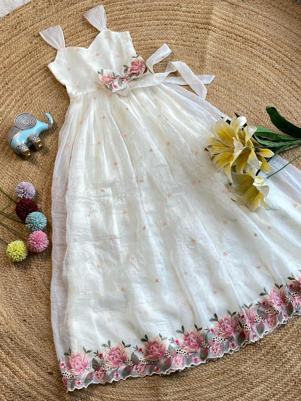 Beautiful Wedding Wear Embroidered Designer Gown For Girls