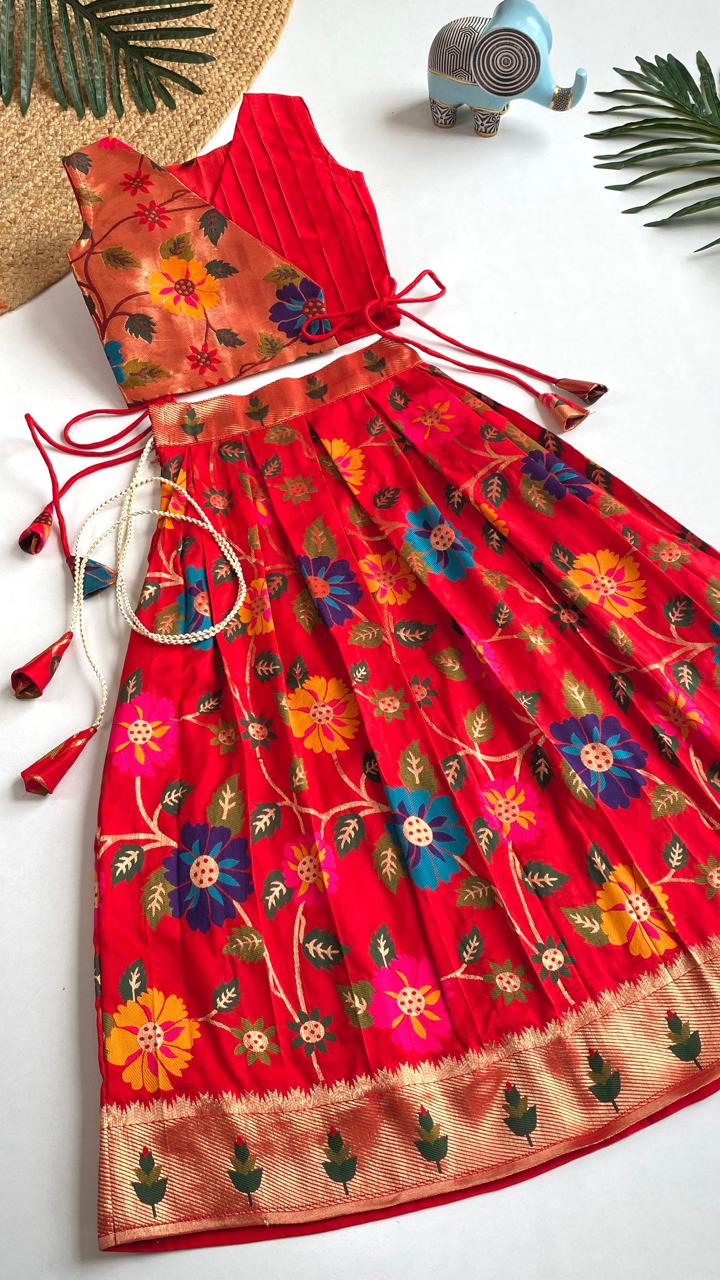 Wedding Wear South Style Designer Lehenga Choli For Girls
