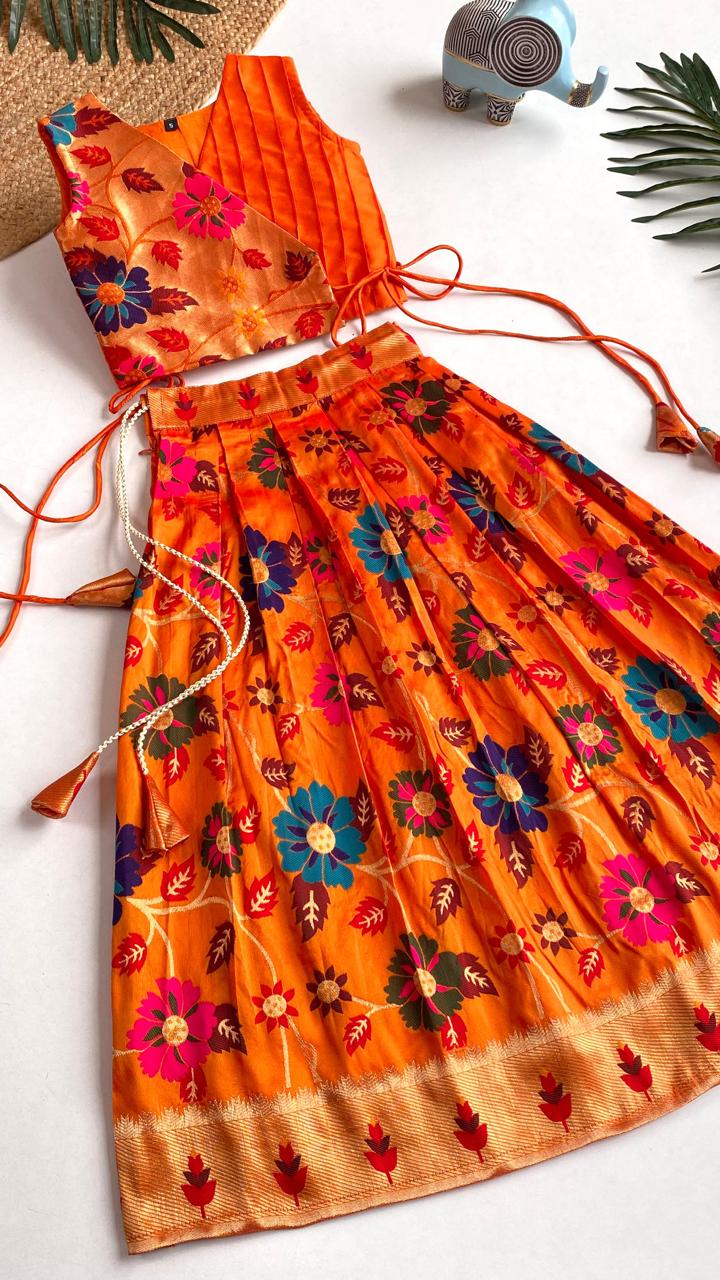 Wedding Wear South Style Designer Lehenga Choli For Girls