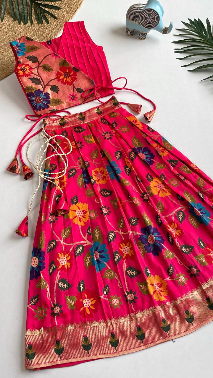 Wedding Wear South Style Designer Lehenga Choli For Girls