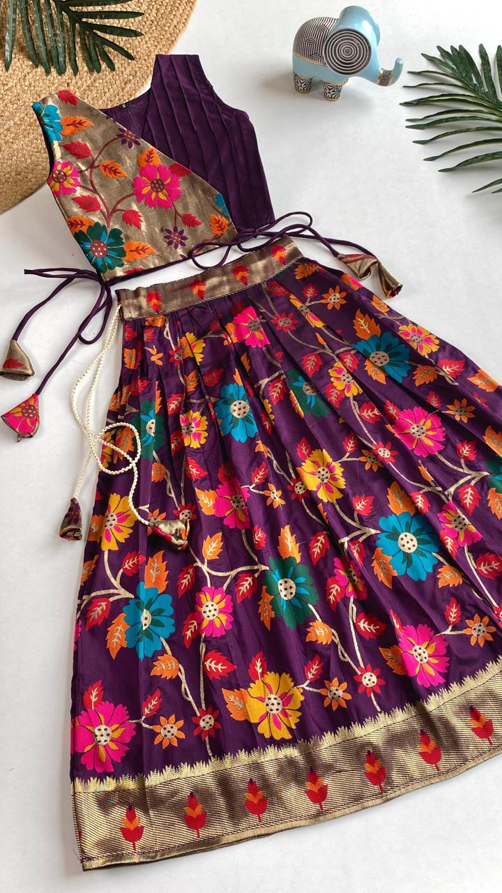Wedding Wear South Style Designer Lehenga Choli For Girls