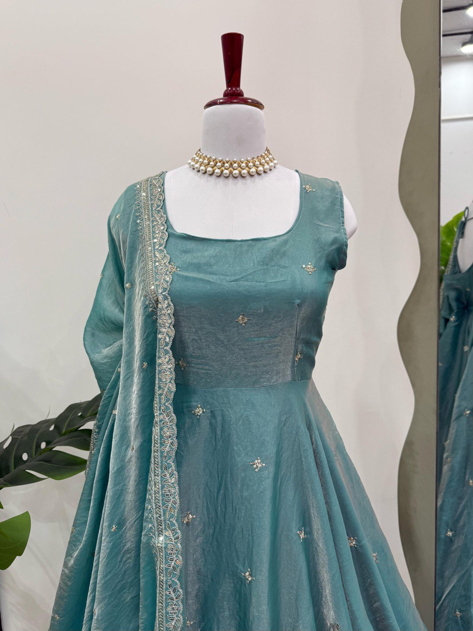 Beautiful Sky Blue Color Fancy Silk And Thread With Sequence Work Lehenga Choli