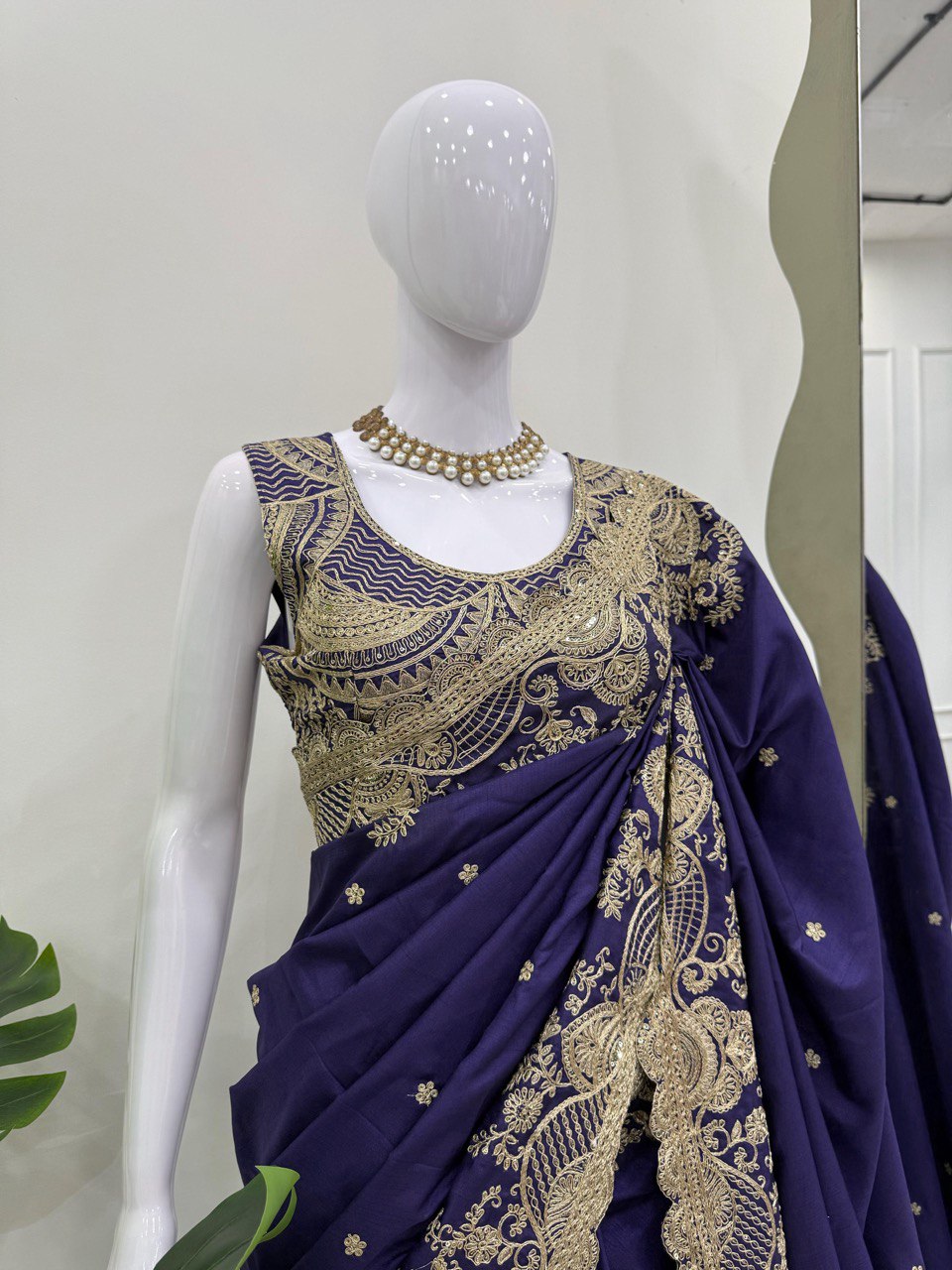 Presenting Blue Color Rangoli Silk And Coding With Sequence Work Saree