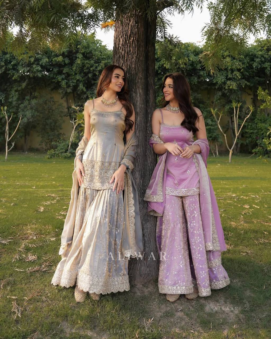 Sangeet Wear Embroidered Ready To Wear Lehenga Choli Set