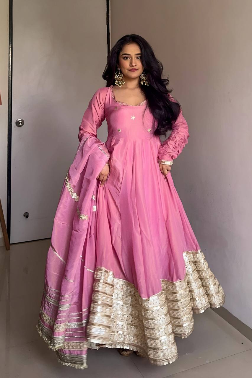 anarkali dress pink colour Buy Women's Traditional Pink Anarkali Suit with Embroidered Dupatta
